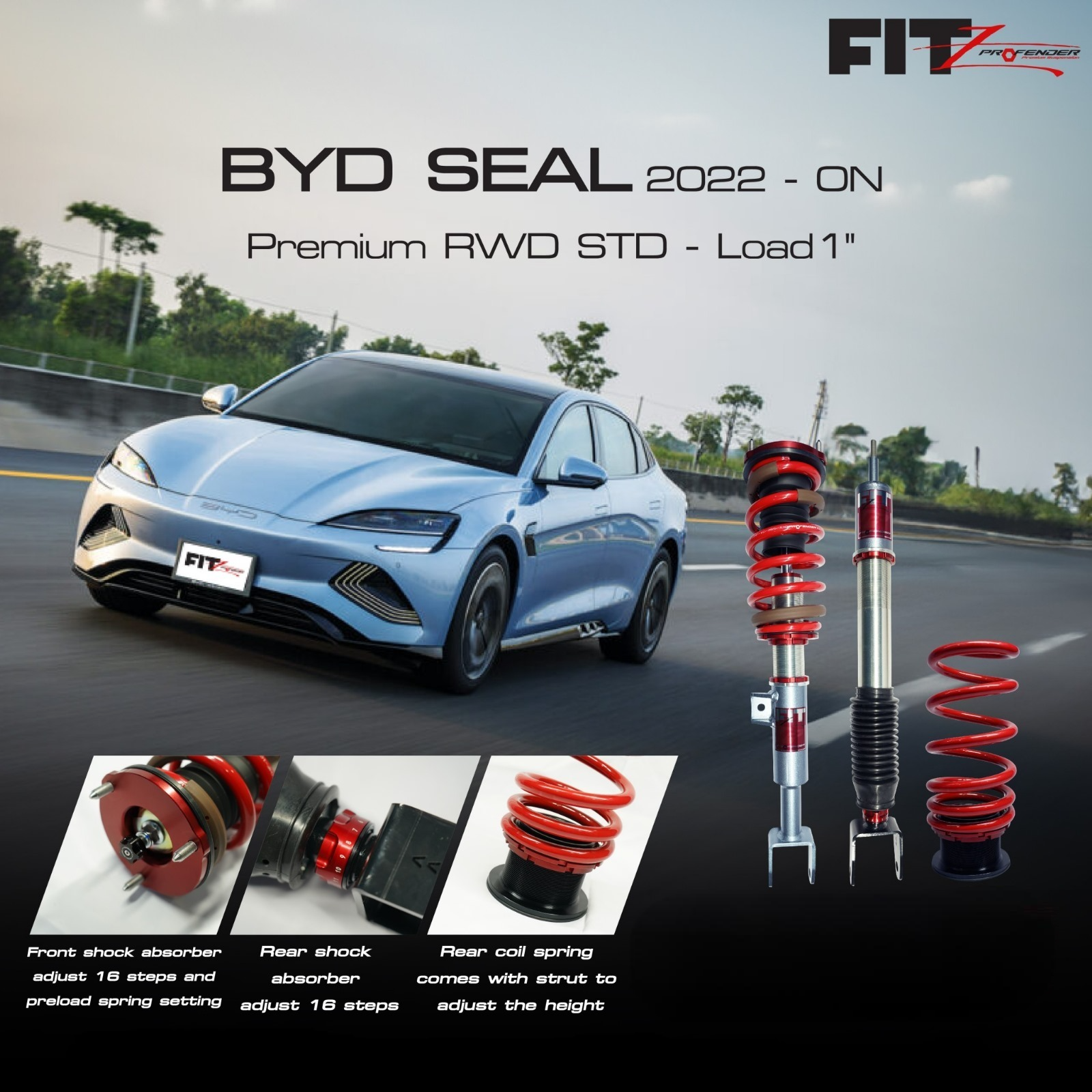 PROFENDER COILOVER FITZ SERIES BYD SEAL