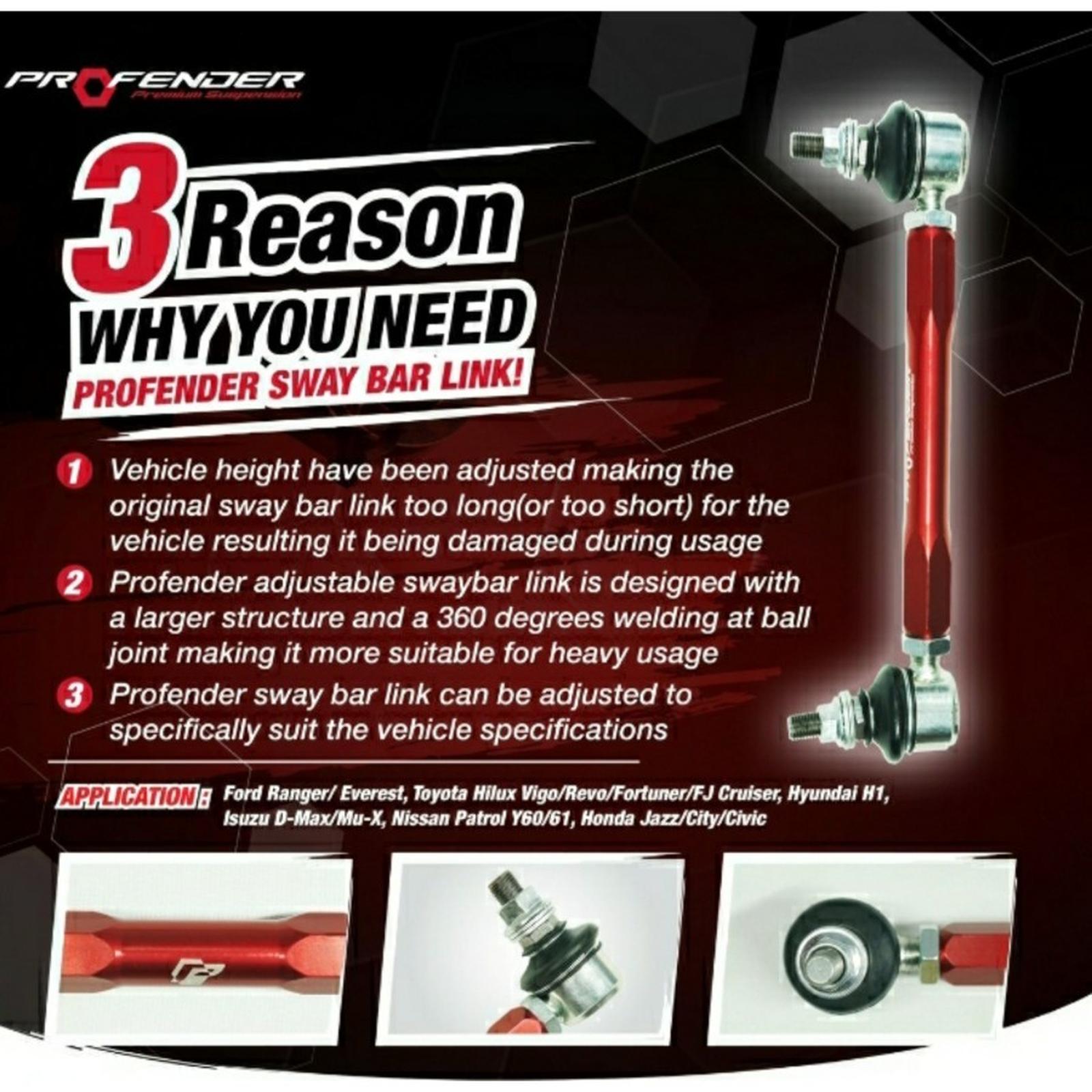 PROFENDER ADJUSTABLE STABILIZER LINK DAIHATSU ROCKY