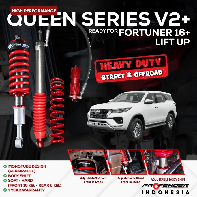 PROFENDER QUEEN SERIES TOYOTA FORTUNER 16+ V2/V2+ NON PIGGYBACK