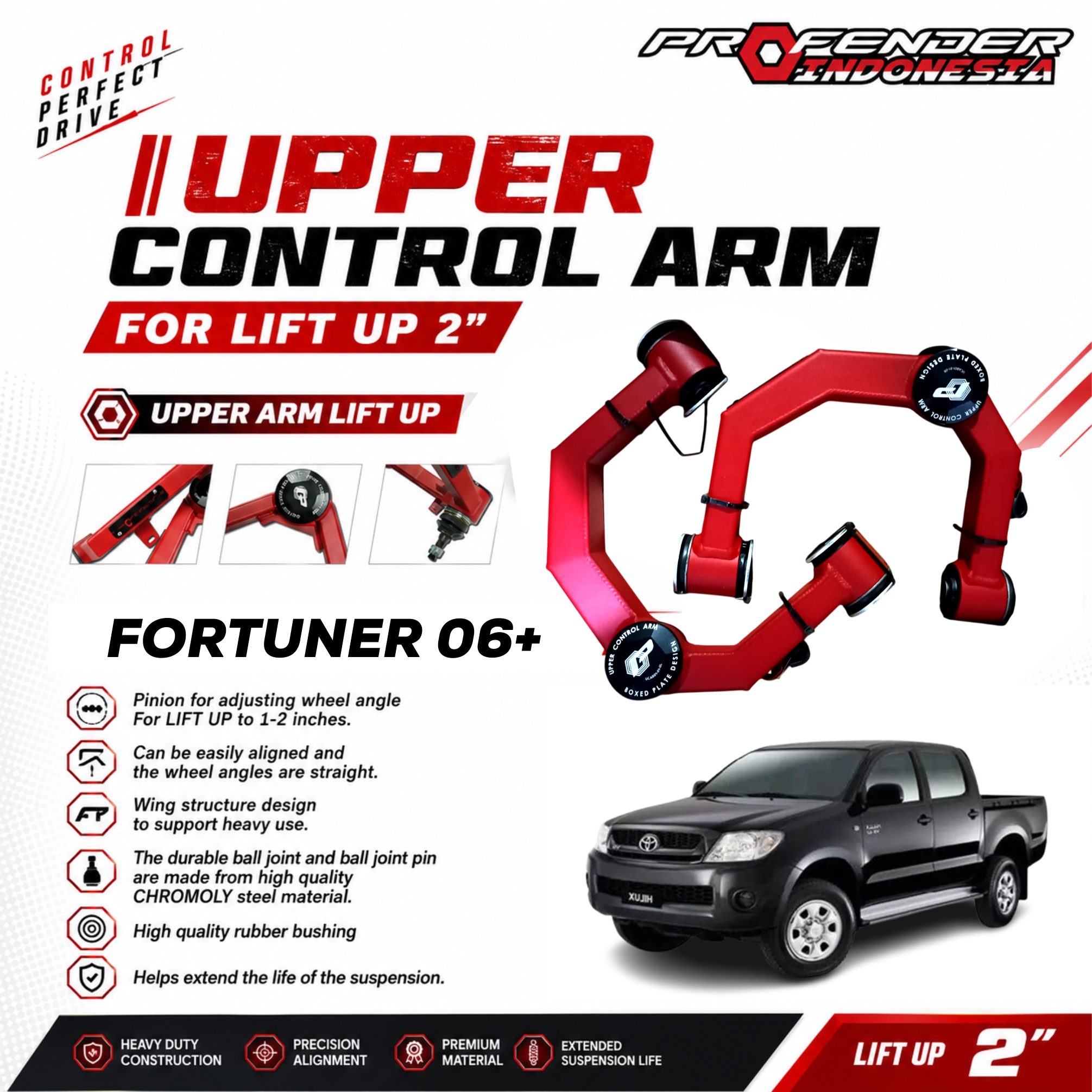 FRONT UPPER CONTROL ARM SERIES TOYOTA HILUX VIGO 05+
