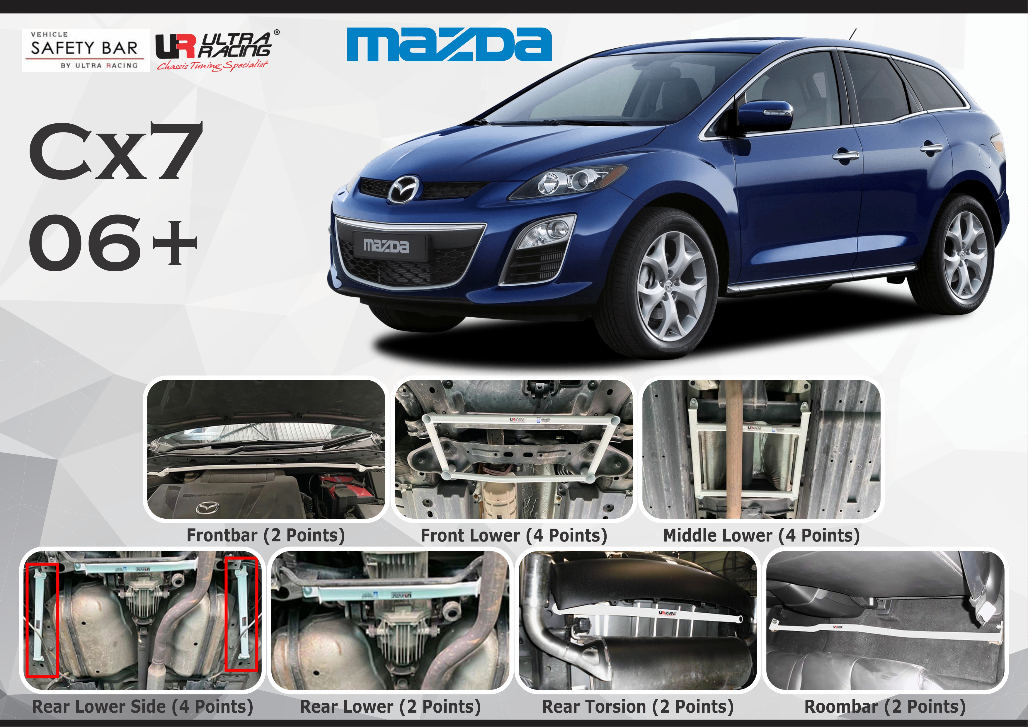 ULTRA RACING STABILISER BAR MAZDA CX7 06+