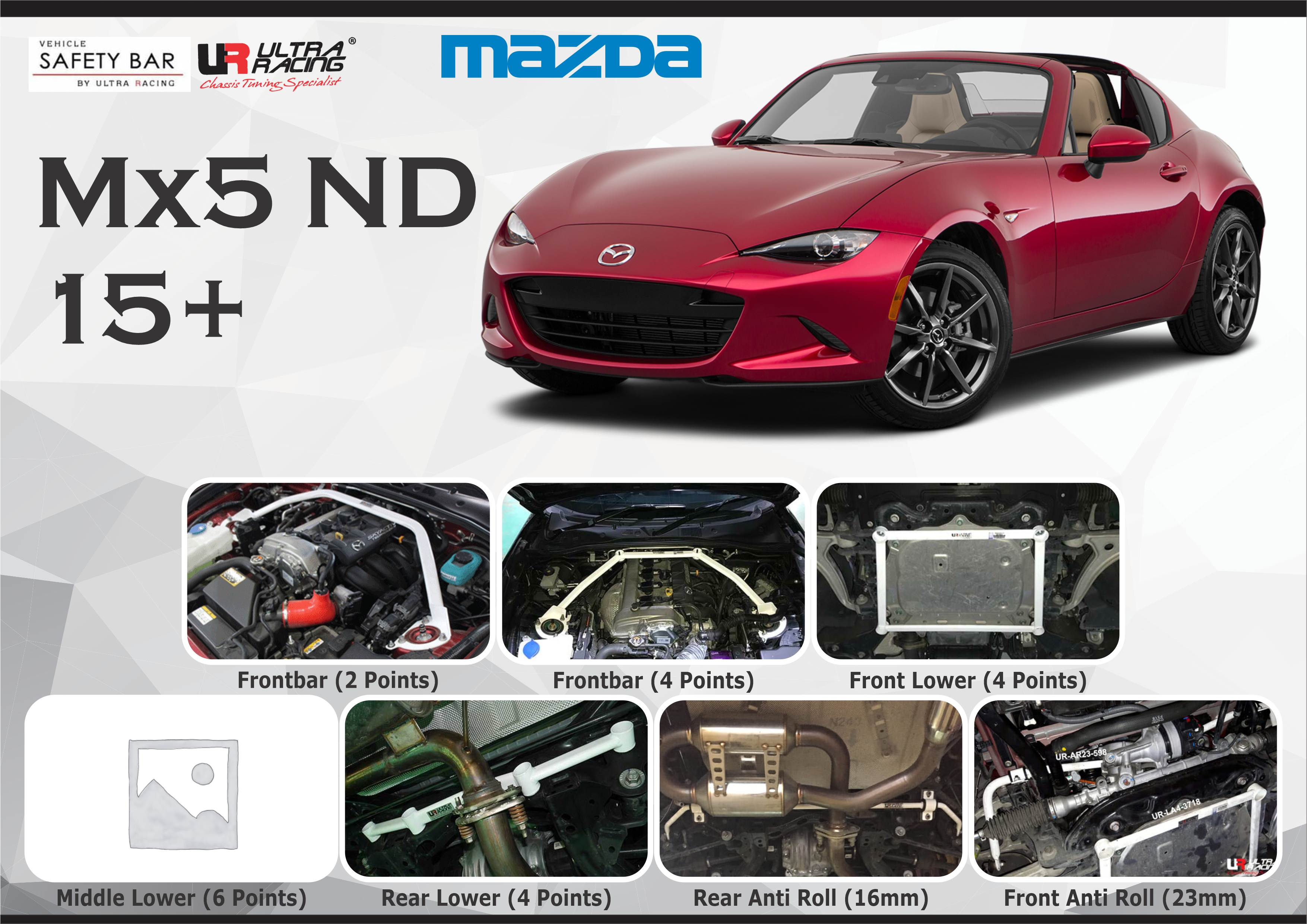 ULTRA RACING STABILISER BAR MAZDA MX5 ND 16+