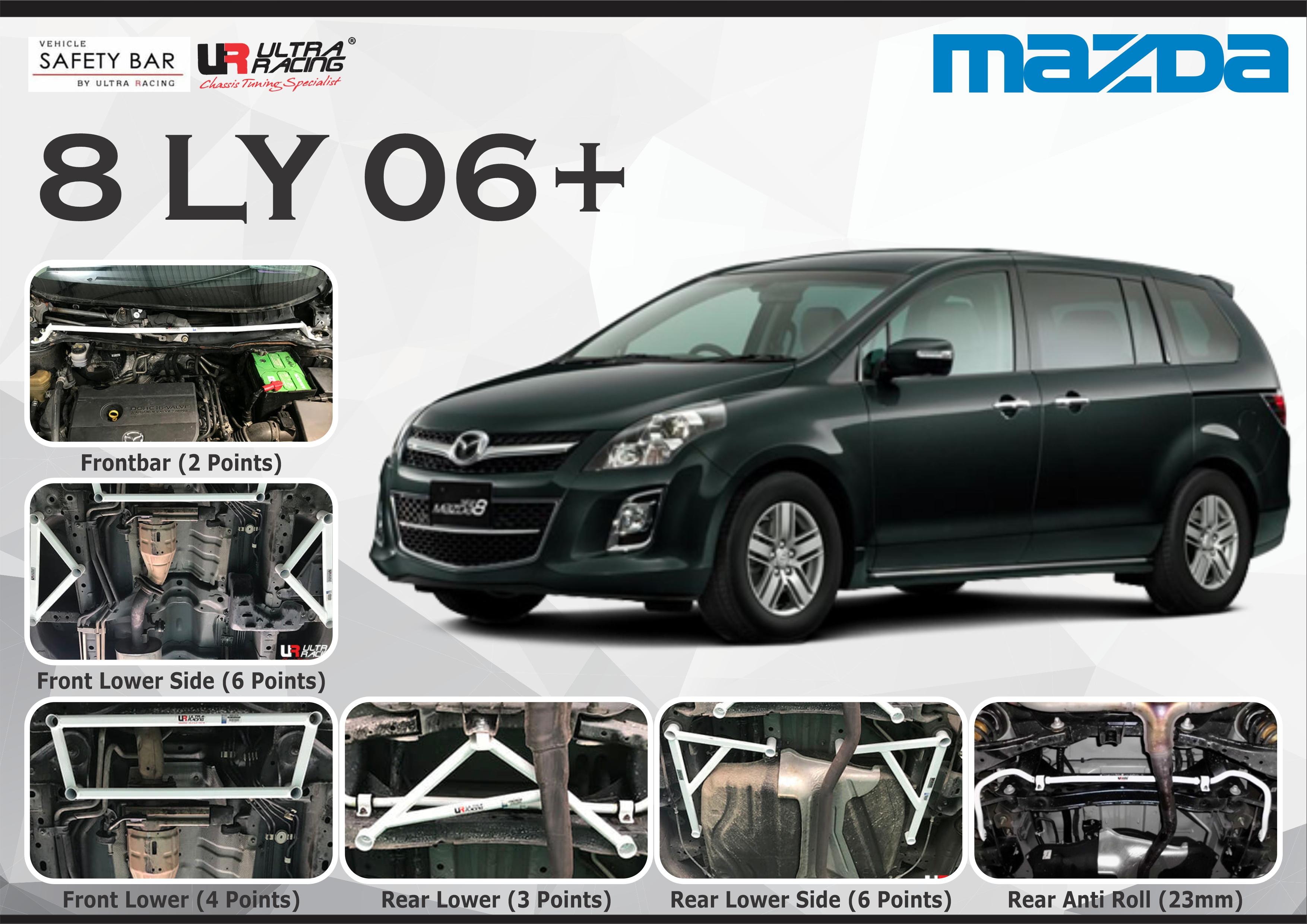 ULTRA RACING STABILISER BAR MAZDA 8 LY 06+