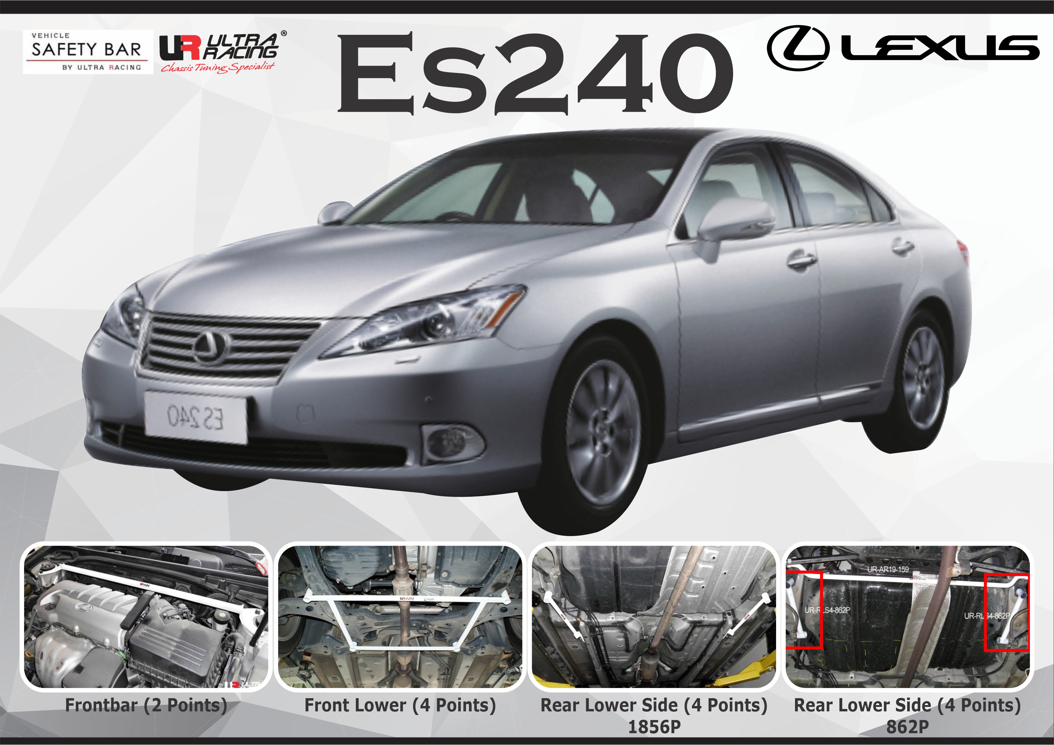 ULTRA RACING STABILISER BAR LEXUS ES240 10+