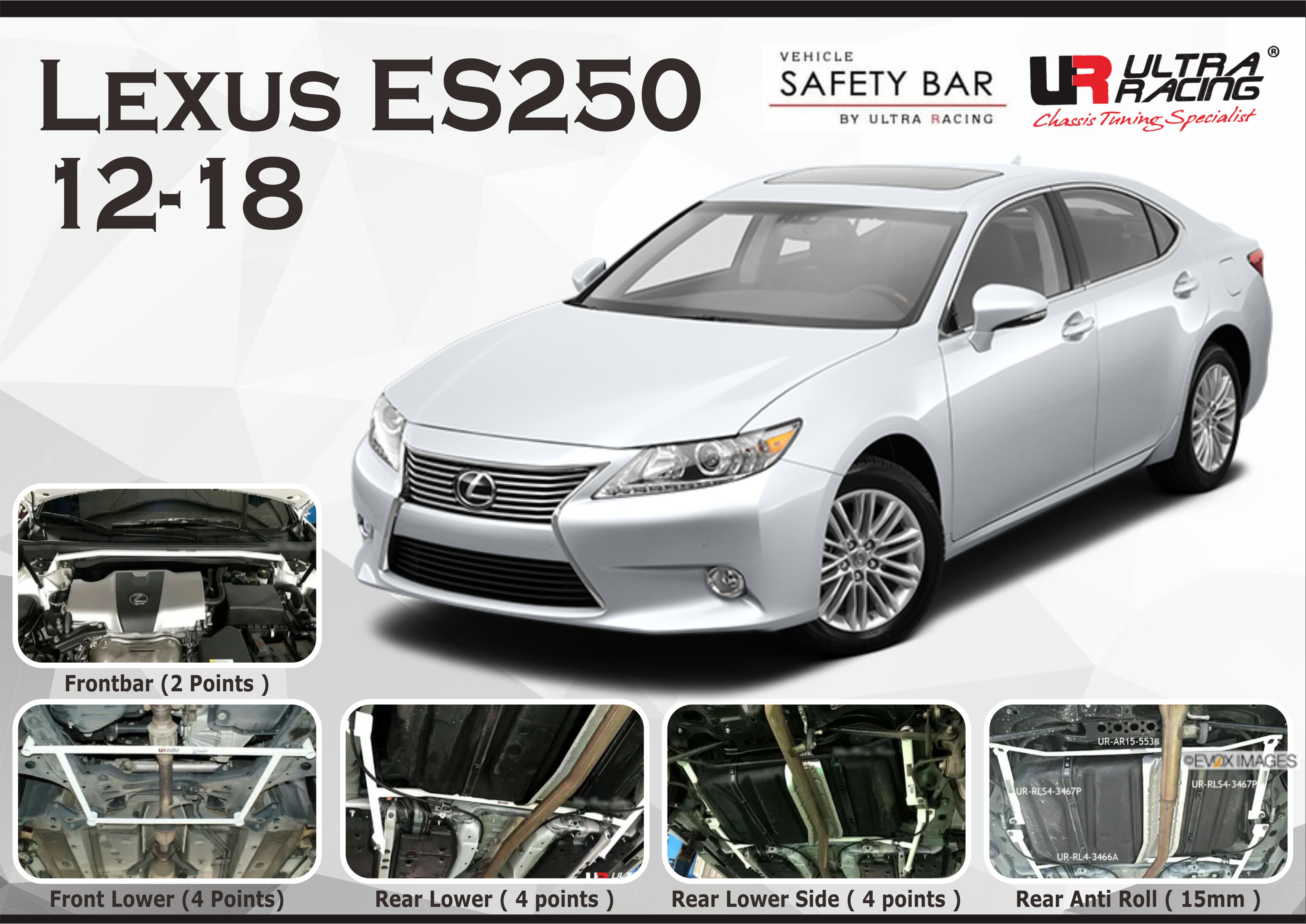 ULTRA RACING STABILISER BAR LEXUS ES250 12+