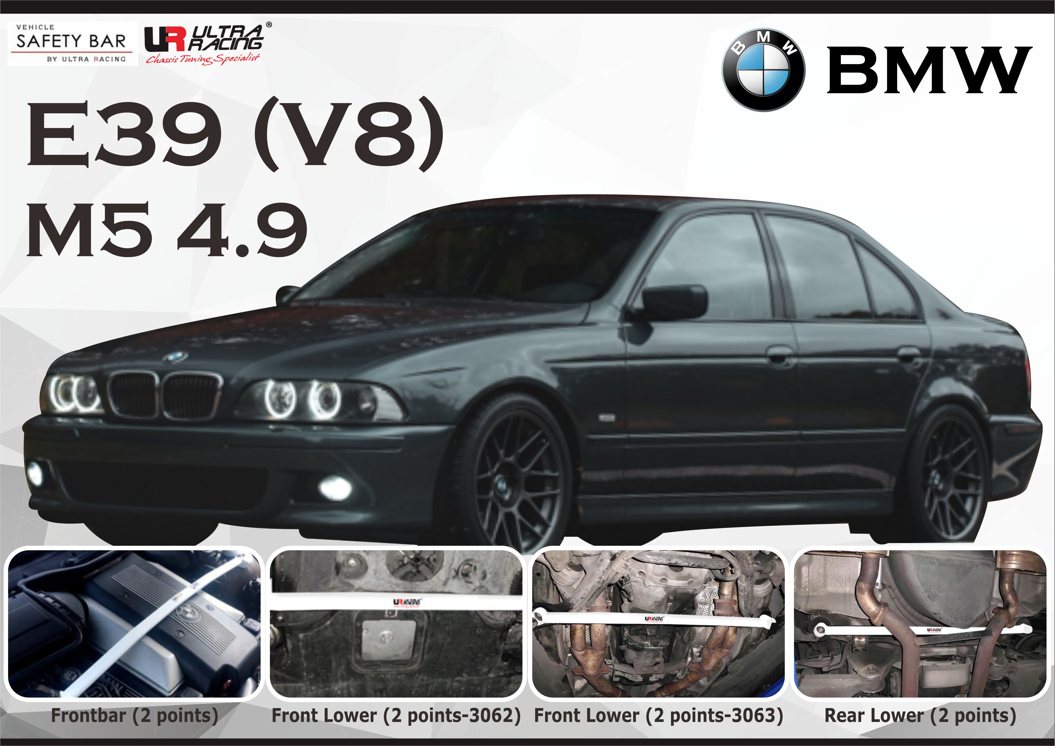 ULTRA RACING STABILISER BAR BMW E39 V8