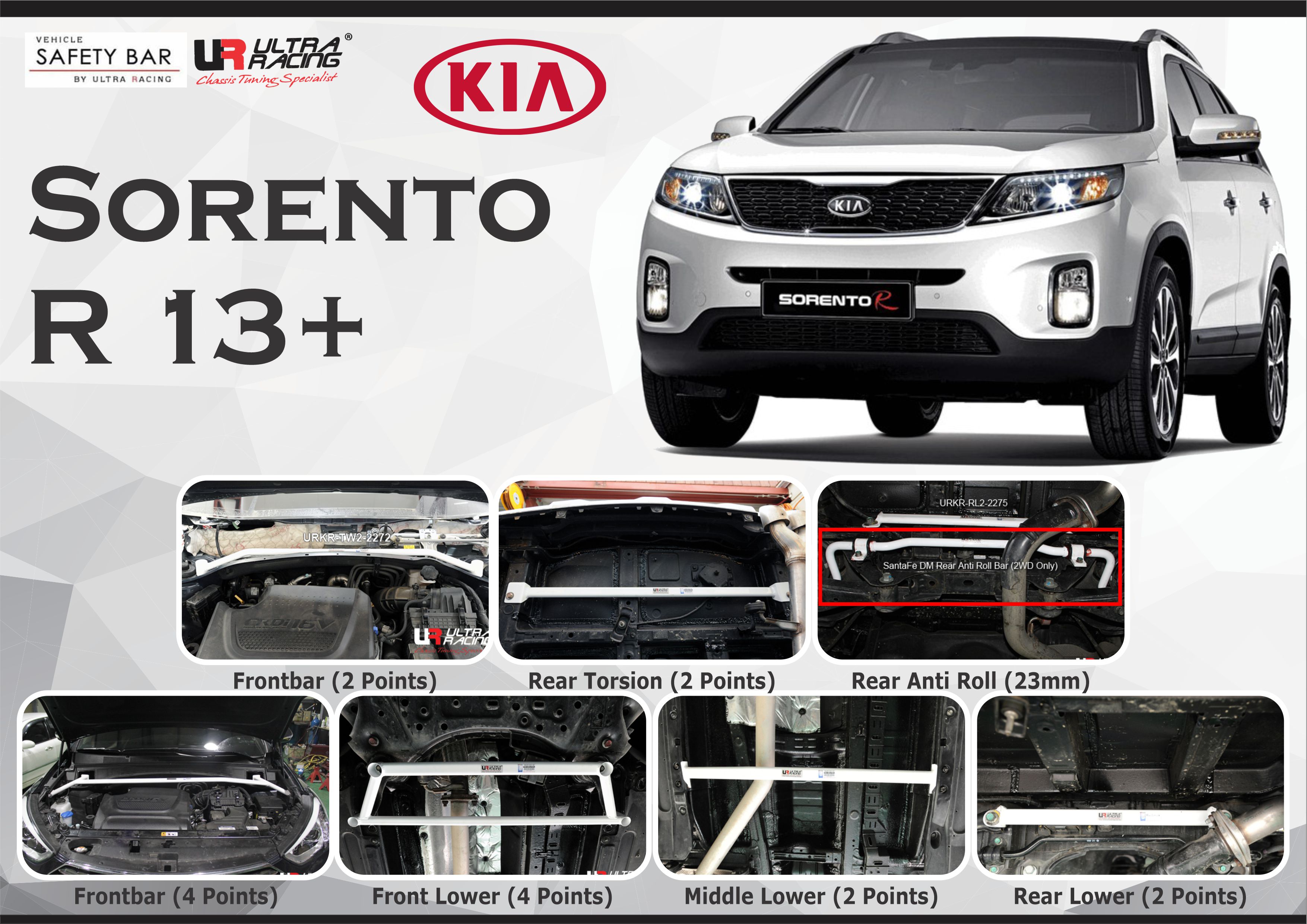 ULTRA RACING STABILISER BAR KIA SORENTO XM 13+