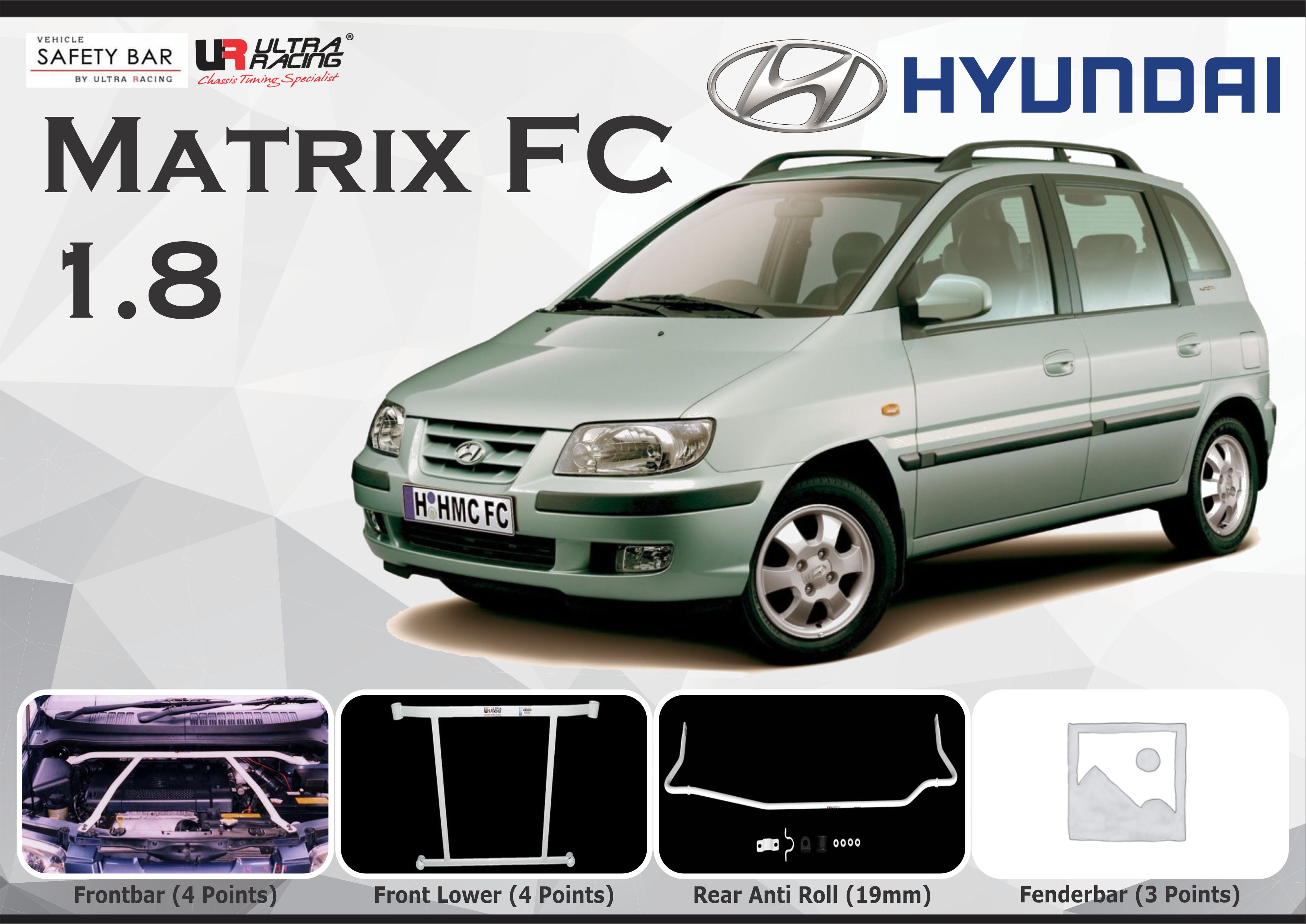 ULTRA RACING STABILISER BAR HYUNDAI MATRIX 01+