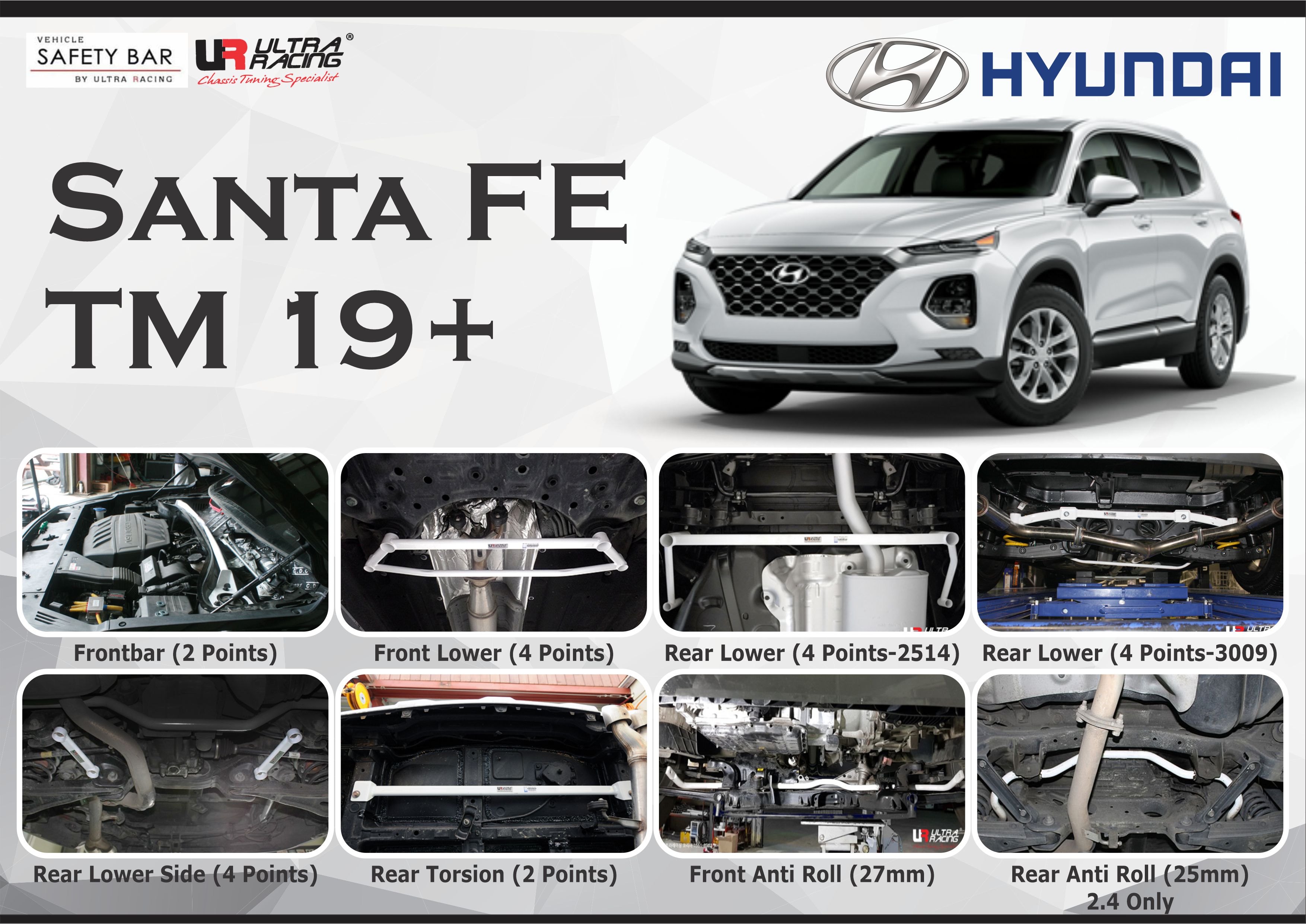 ULTRA RACING STABILISER BAR HYUNDAI SANTA FE TM 18+
