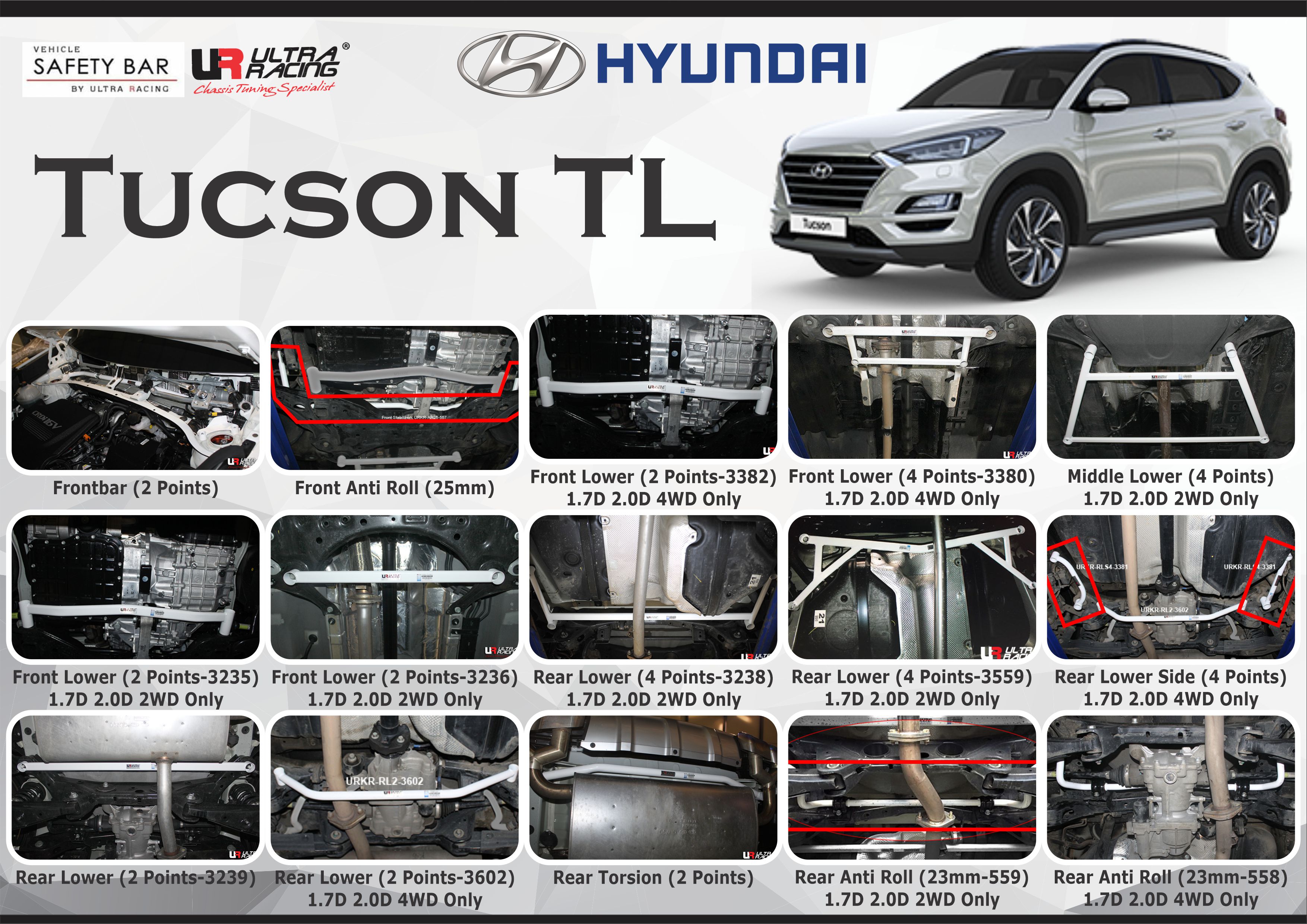 ULTRA RACING STABILISER BAR HYUNDAI TUCSON TL 15+
