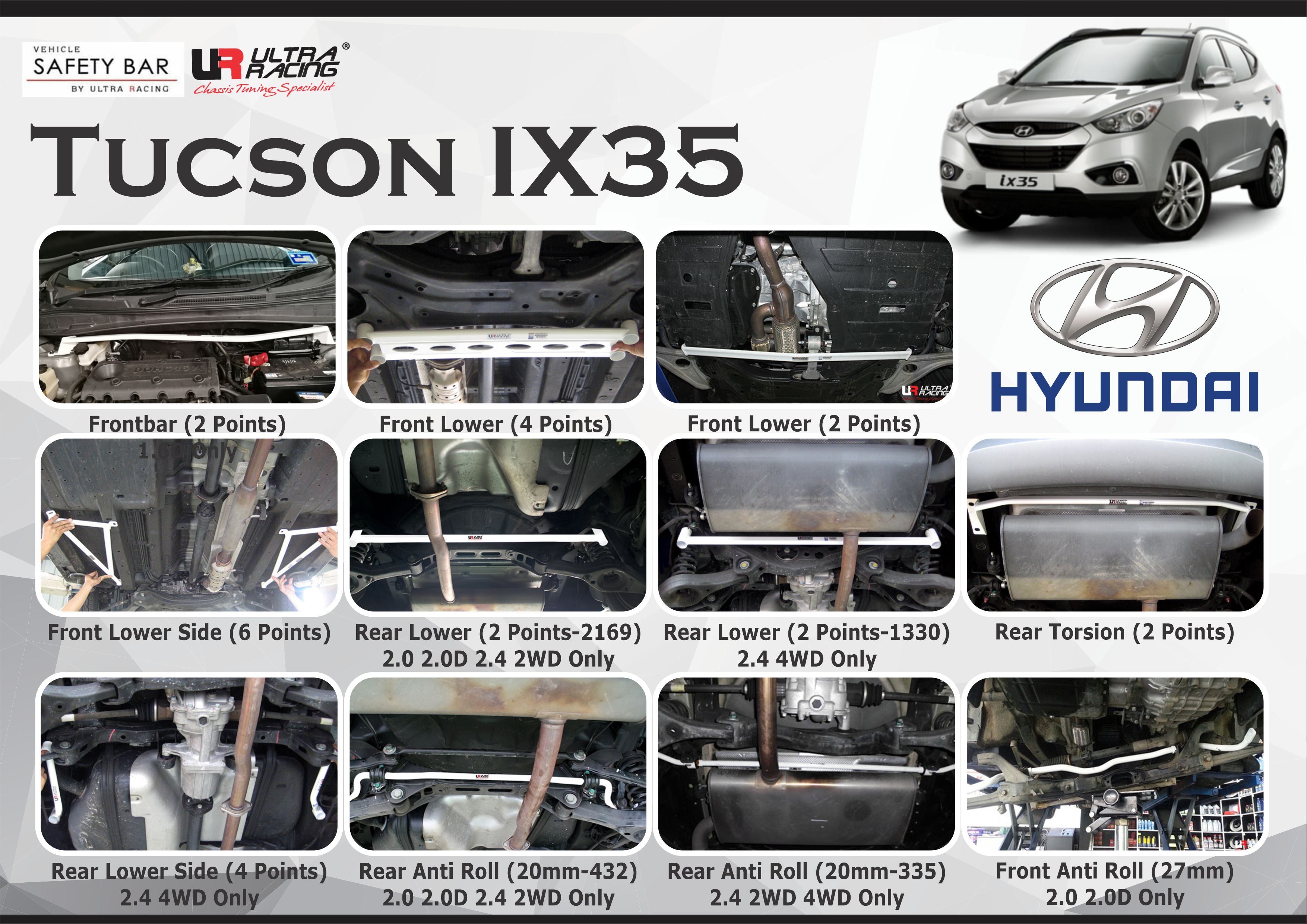 ULTRA RACING STABILISER BAR HYUNDAI TUCSON LM 10+