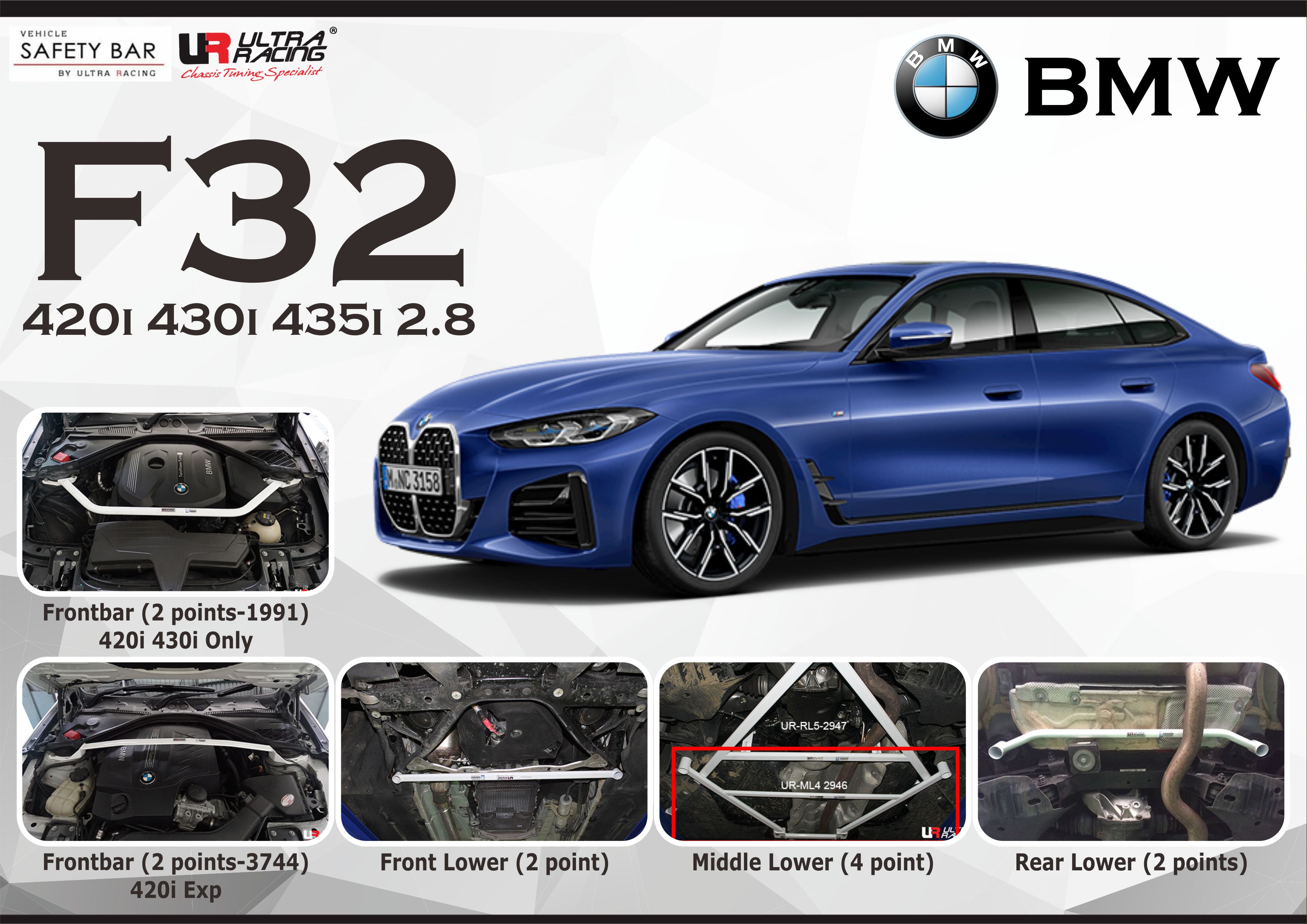 ULTRA RACING STABILISER BAR BMW F32