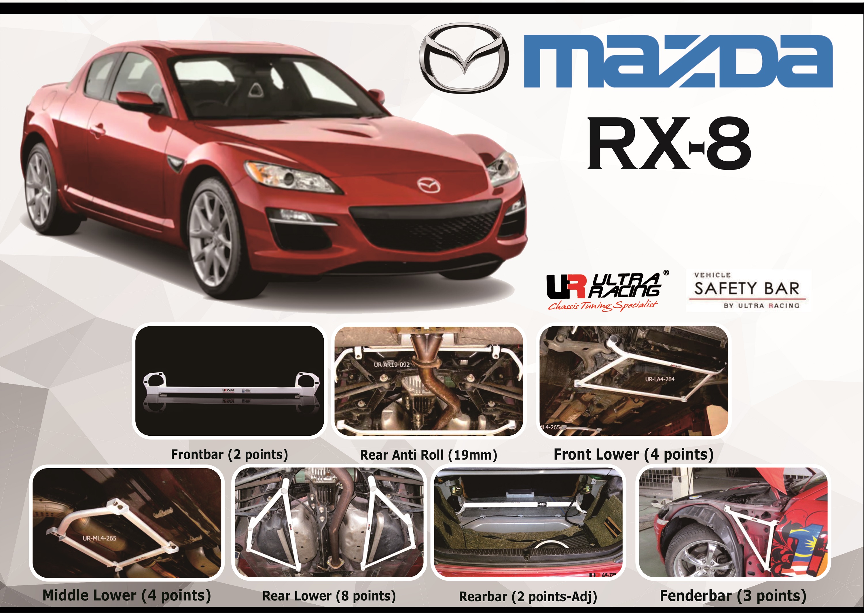 ULTRA RACING STABILISER BAR MAZDA RX-8