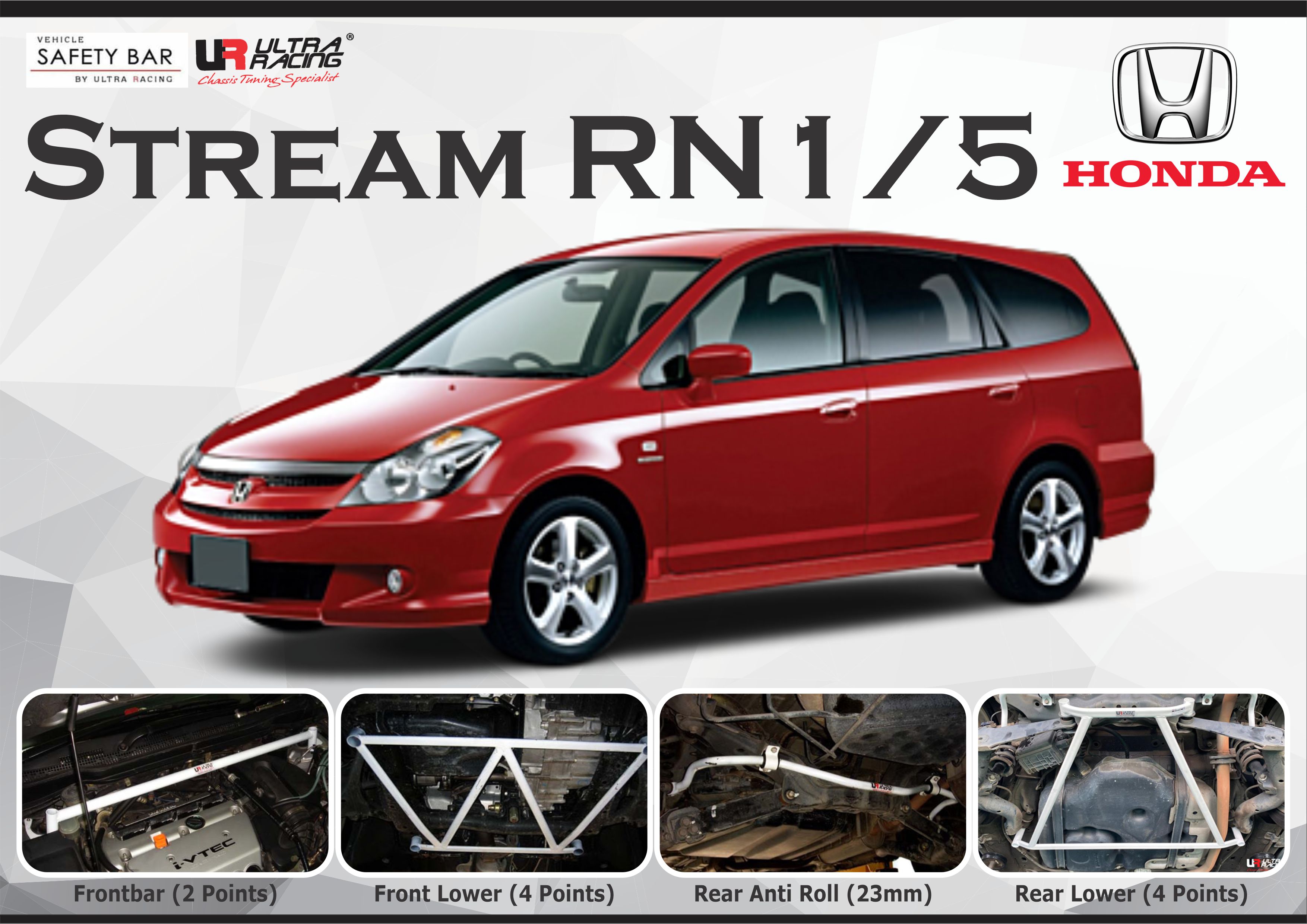 ULTRA RACING STABILISER BAR HONDA STREAM 99+