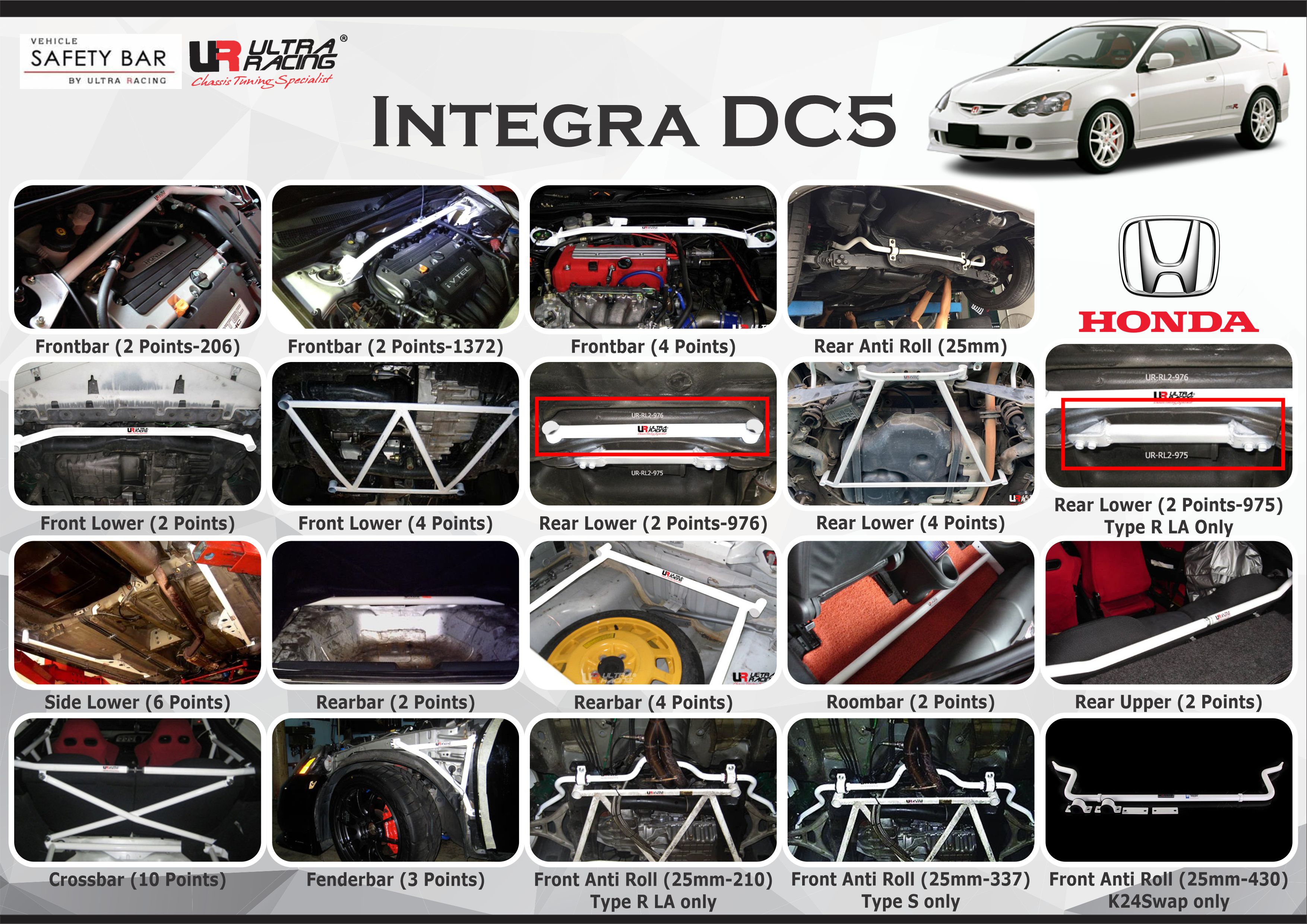 ULTRA RACING STABILISER BAR HONDA INTEGRA DC5 02+