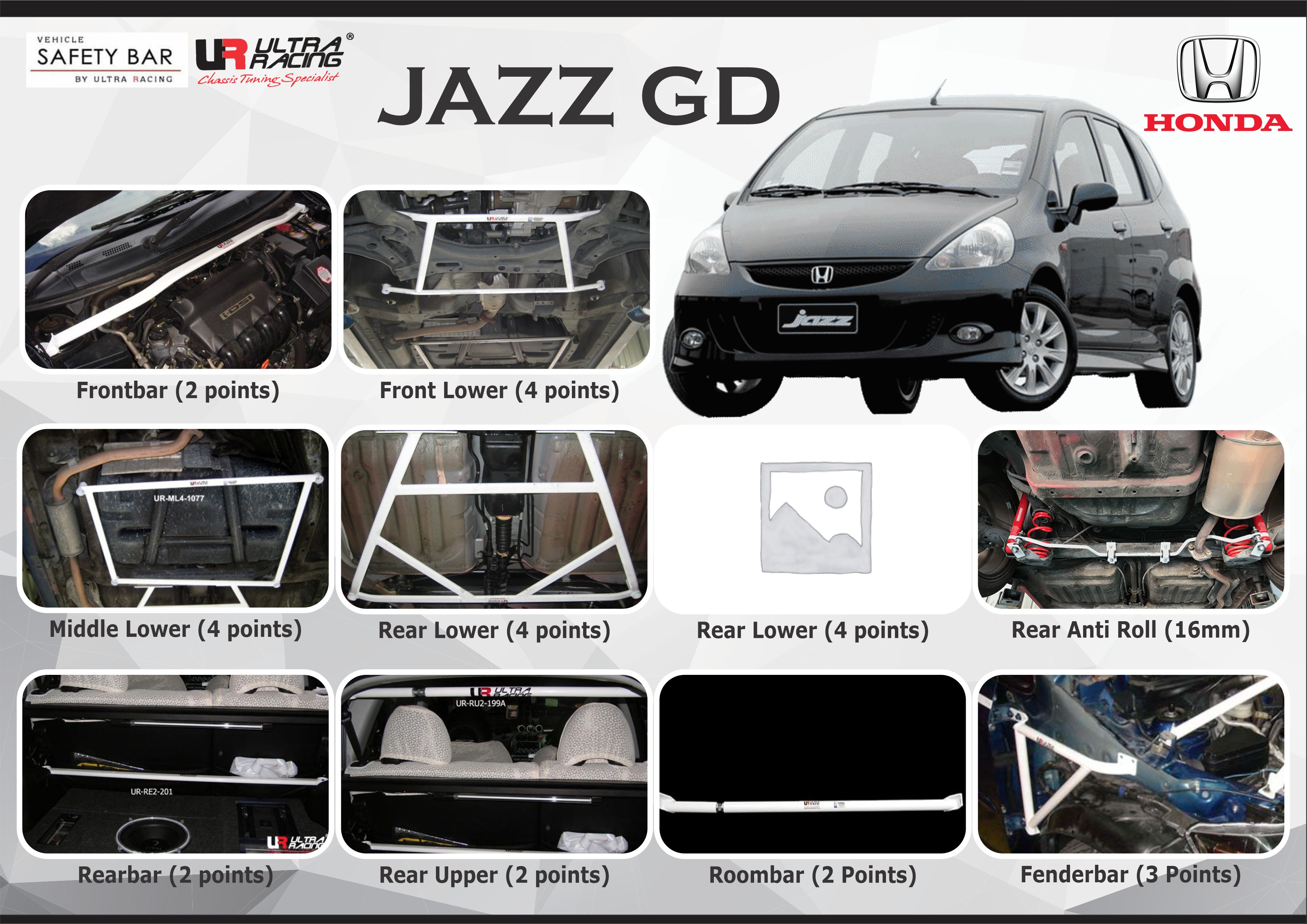 ULTRA RACING STABILISER BAR HONDA JAZZ GD 03+