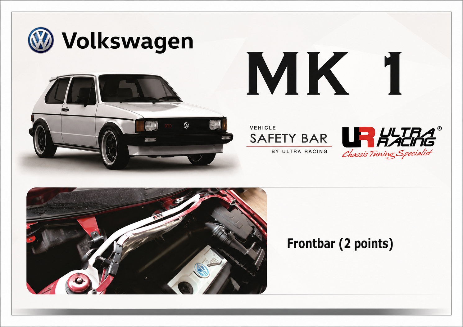 ULTRA RACING STABILISER BAR VOLKSWAGEN GOLF MK1