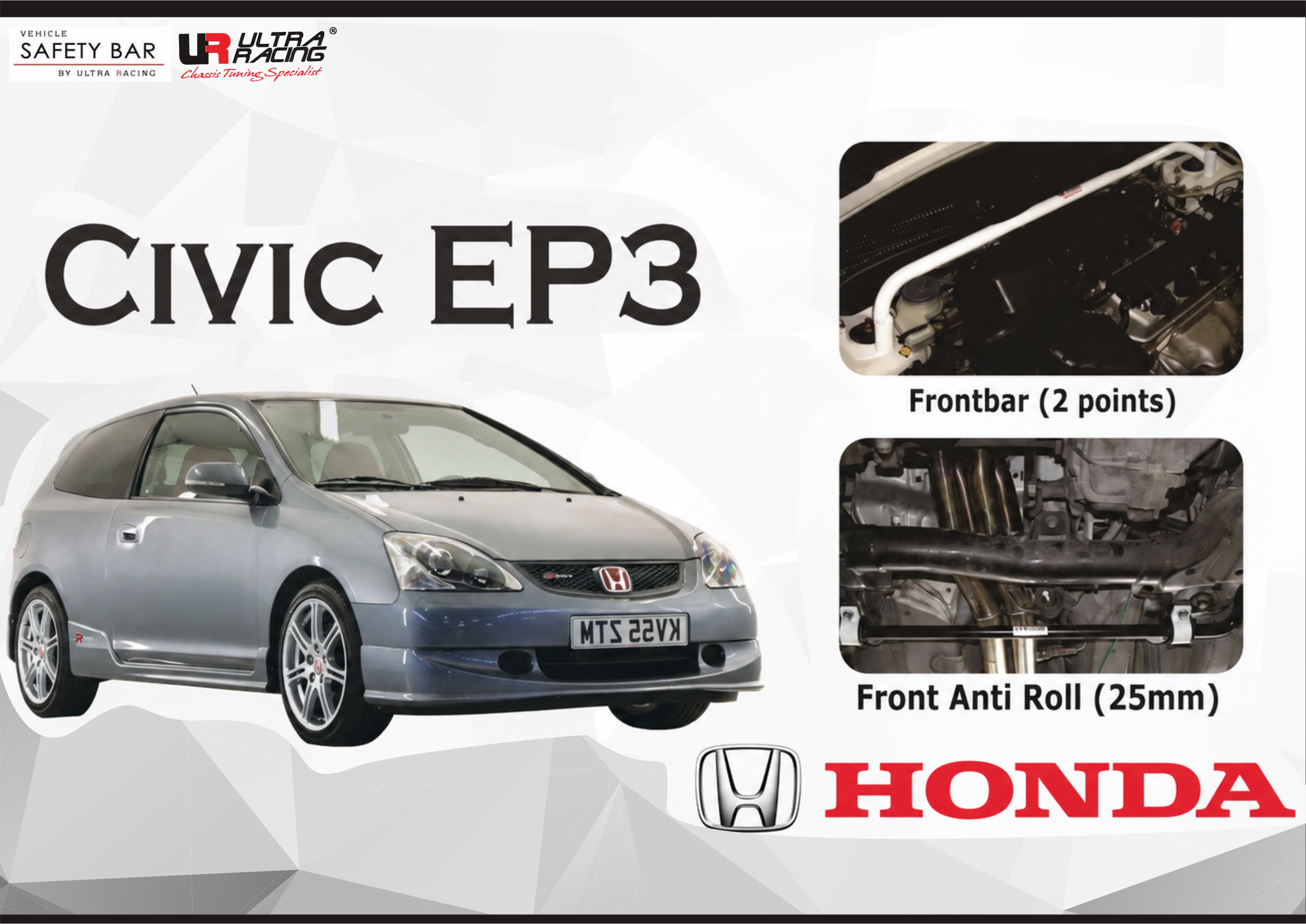 ULTRA RACING STABILISER BAR HONDA CIVIC EP3