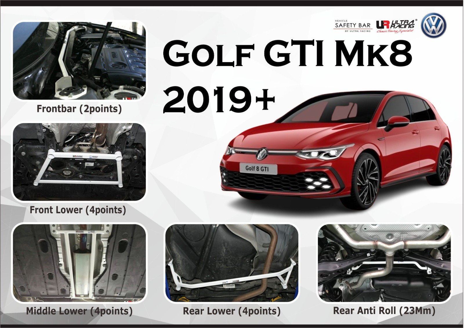 ULTRA RACING STABILISER BAR VOLKSWAGEN GOLF MK8