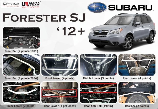 ULTRA RACING STABILISER BAR SUBARU Forester SJ 12+