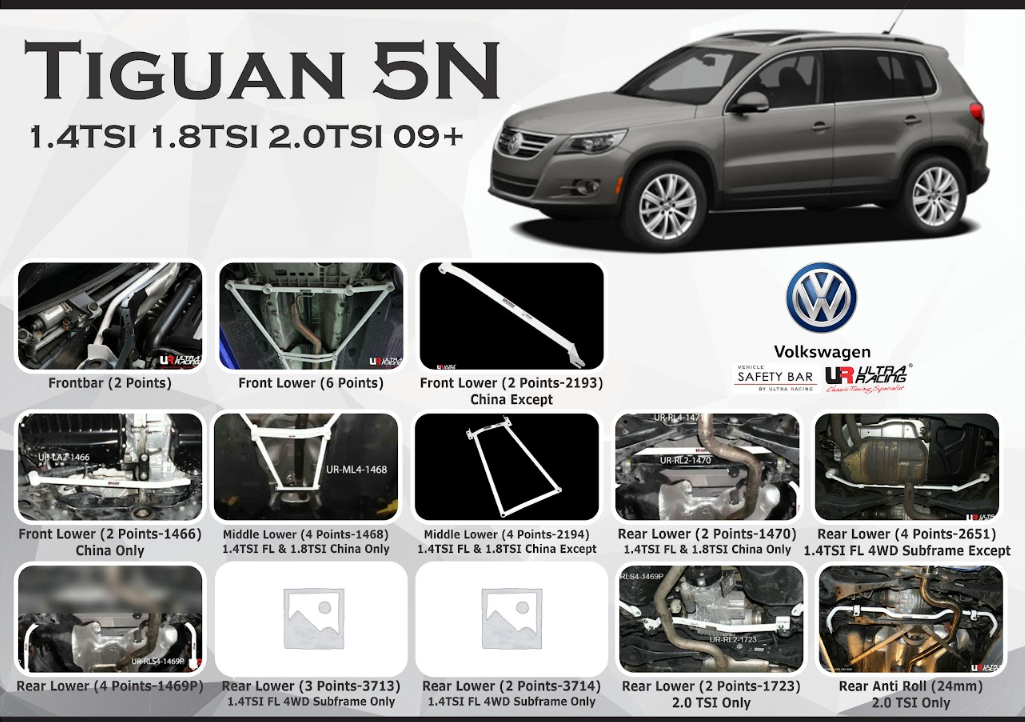 ULTRA RACING STABILISER BAR VOLKSWAGEN TIGUAN 11+