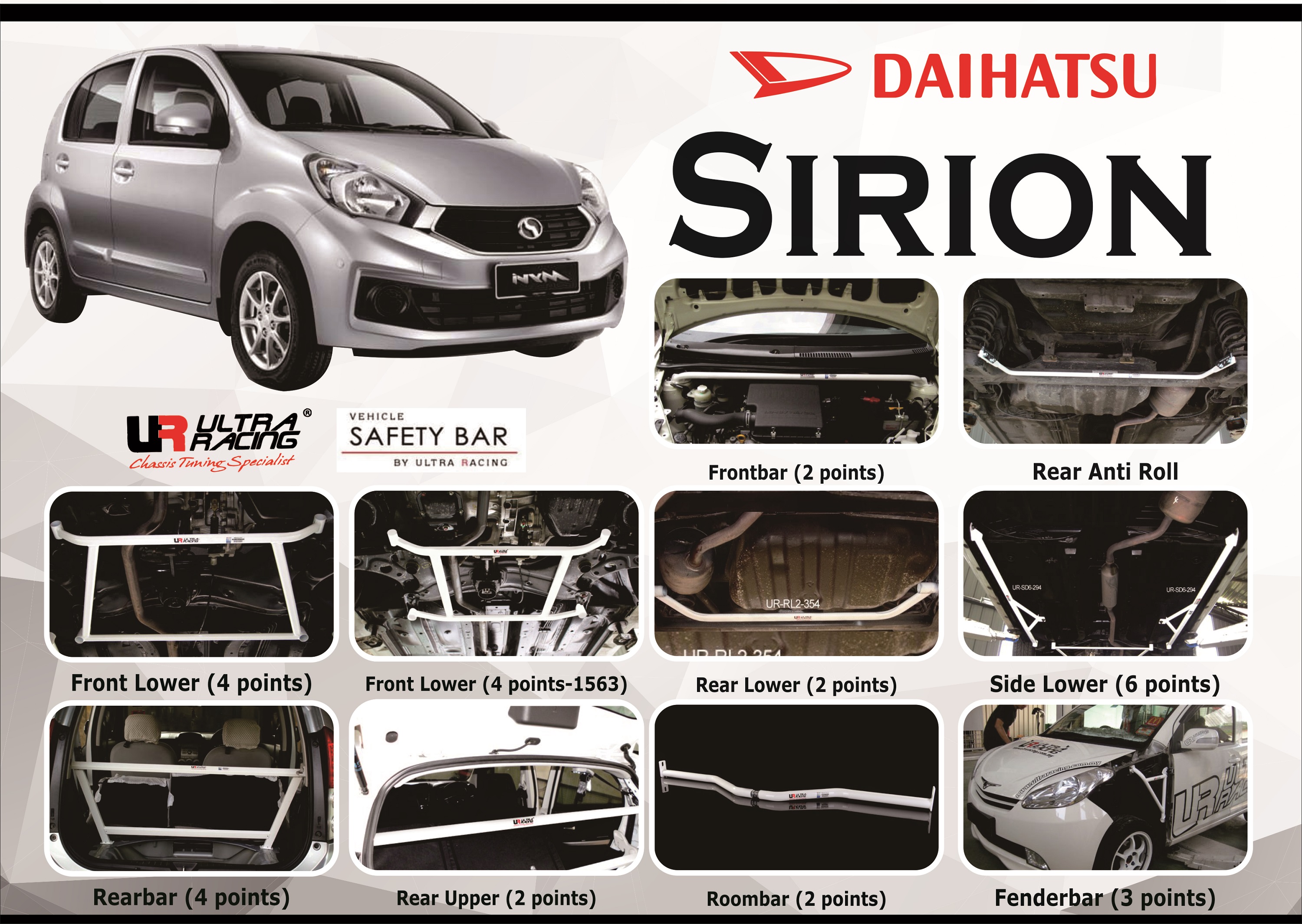 ULTRA RACING STABILISER BAR DAIHATSU SIRION 05+