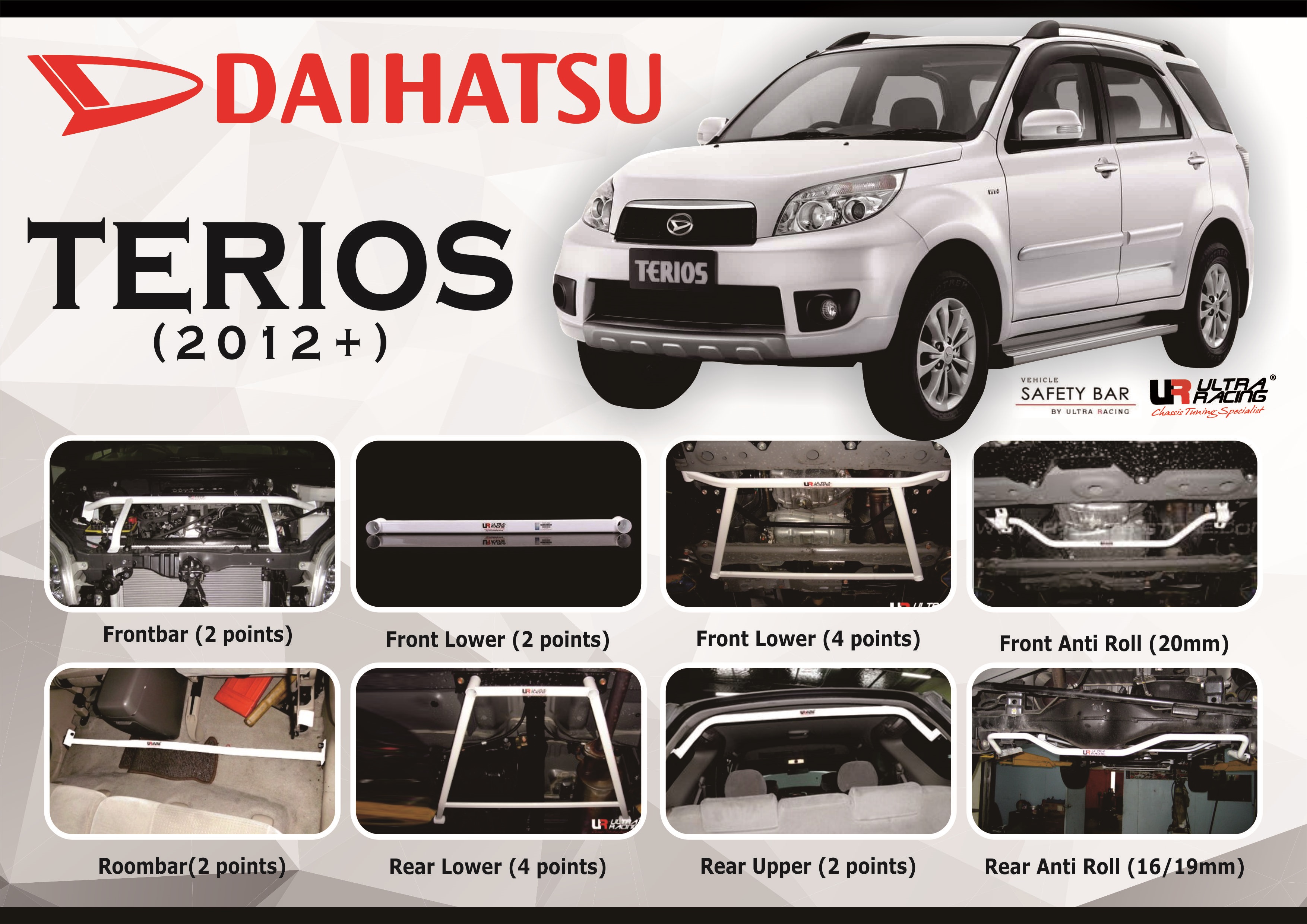 ULTRA RACING STABILISER BAR DAIHATSU TERIOS 12+