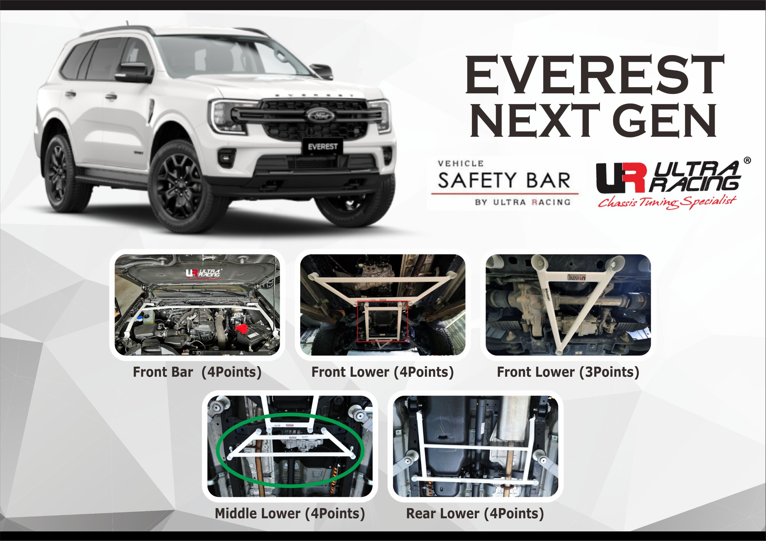 ULTRA RACING STABILISER BAR FORD EVEREST NEXT GEN 
