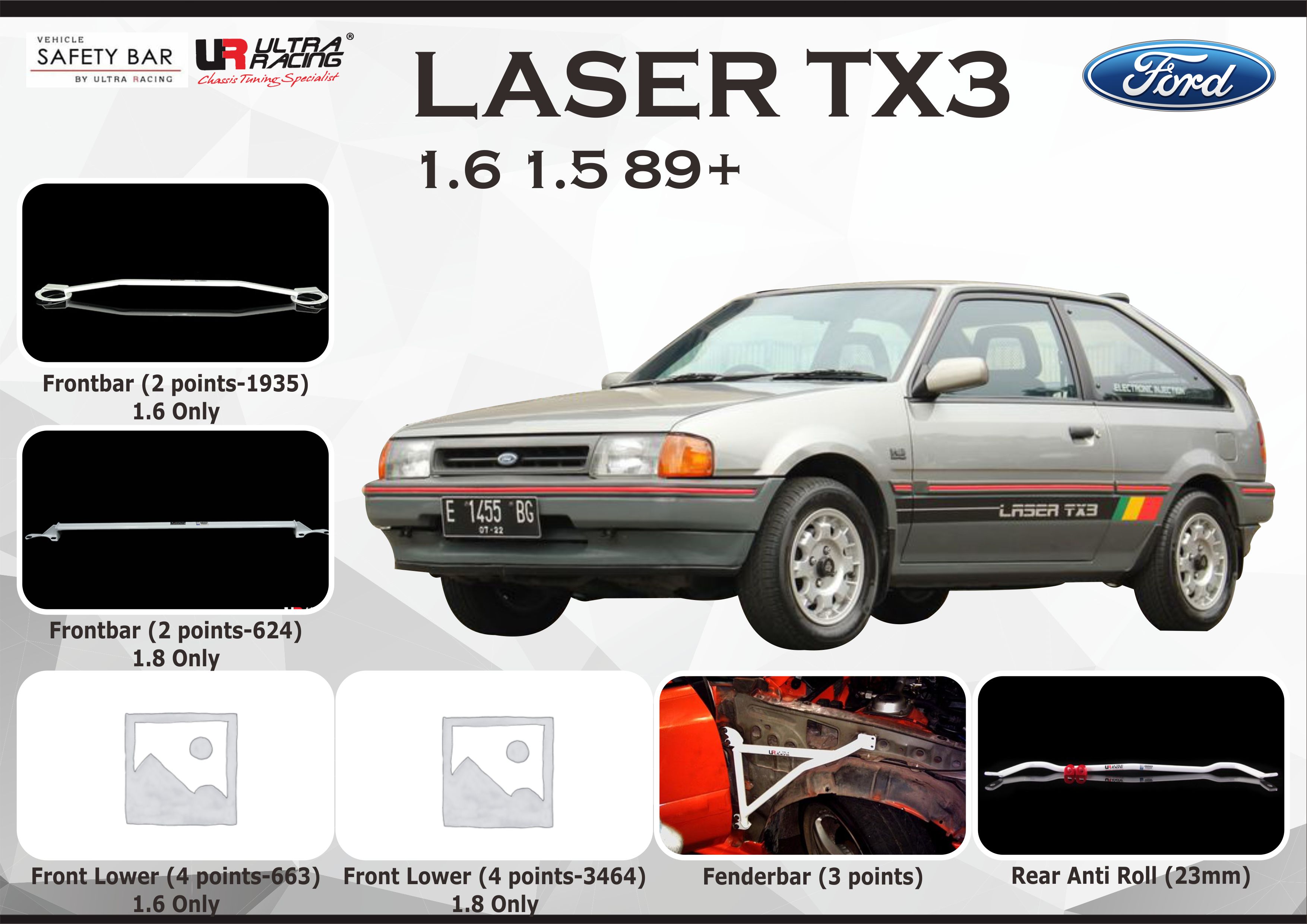 ULTRA RACING STABILISER BAR FORD LASER TX3