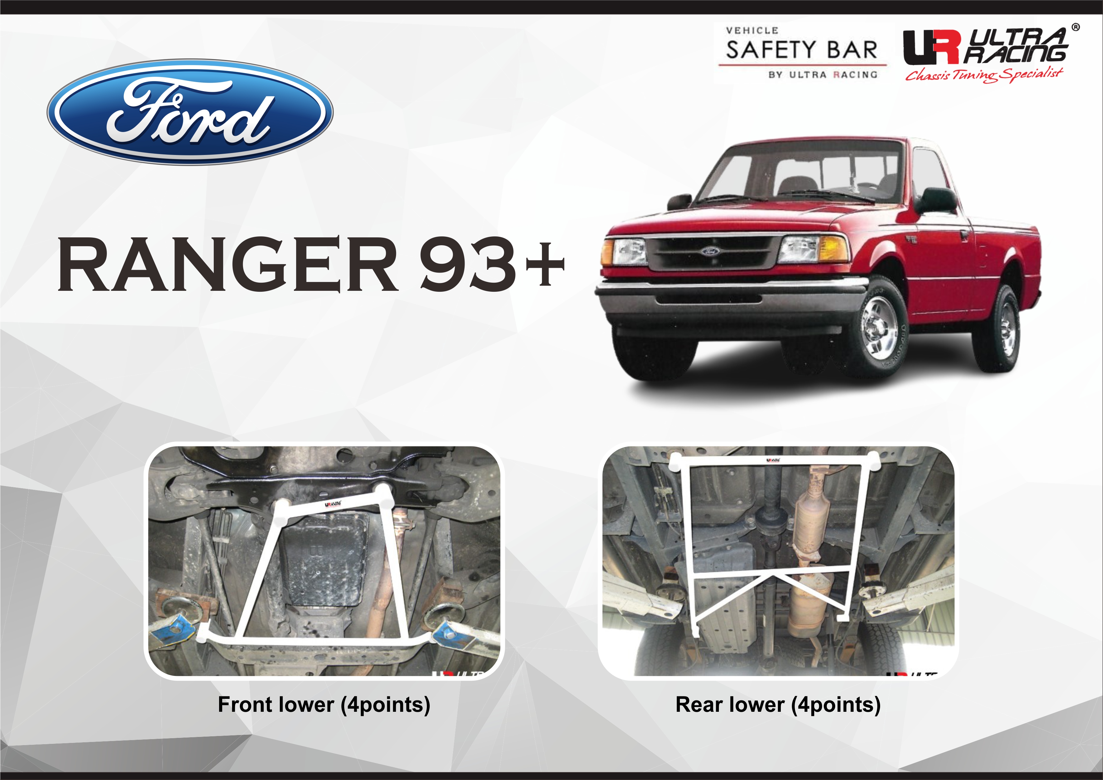 ULTRA RACING STABILISER BAR FORD RANGER 93+