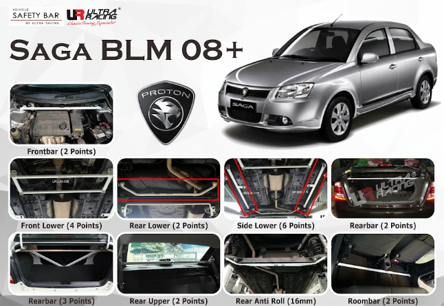 ULTRA RACING STABILISER BAR PROTON SAGA BLM / FLX 11+