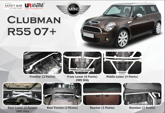ULTRA RACING STABILISER BAR MINI Clubman R55 1.6T 07+