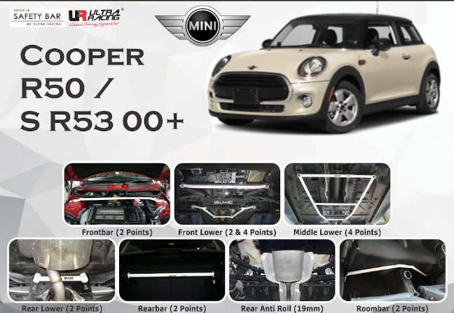 ULTRA RACING STABILISER BAR MINI Cooper R-50 / Cooper S R-53
