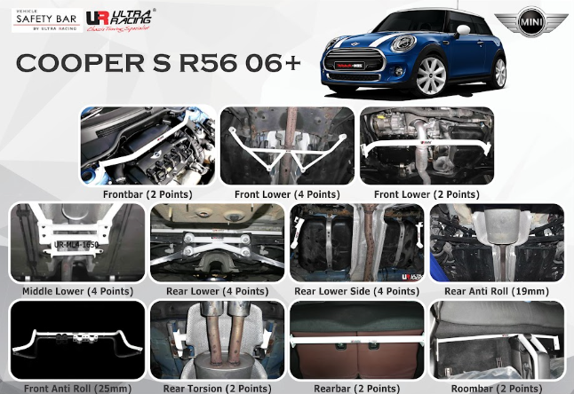 ULTRA RACING STABILISER BAR MINI Cooper S R56 1.6 T 06+