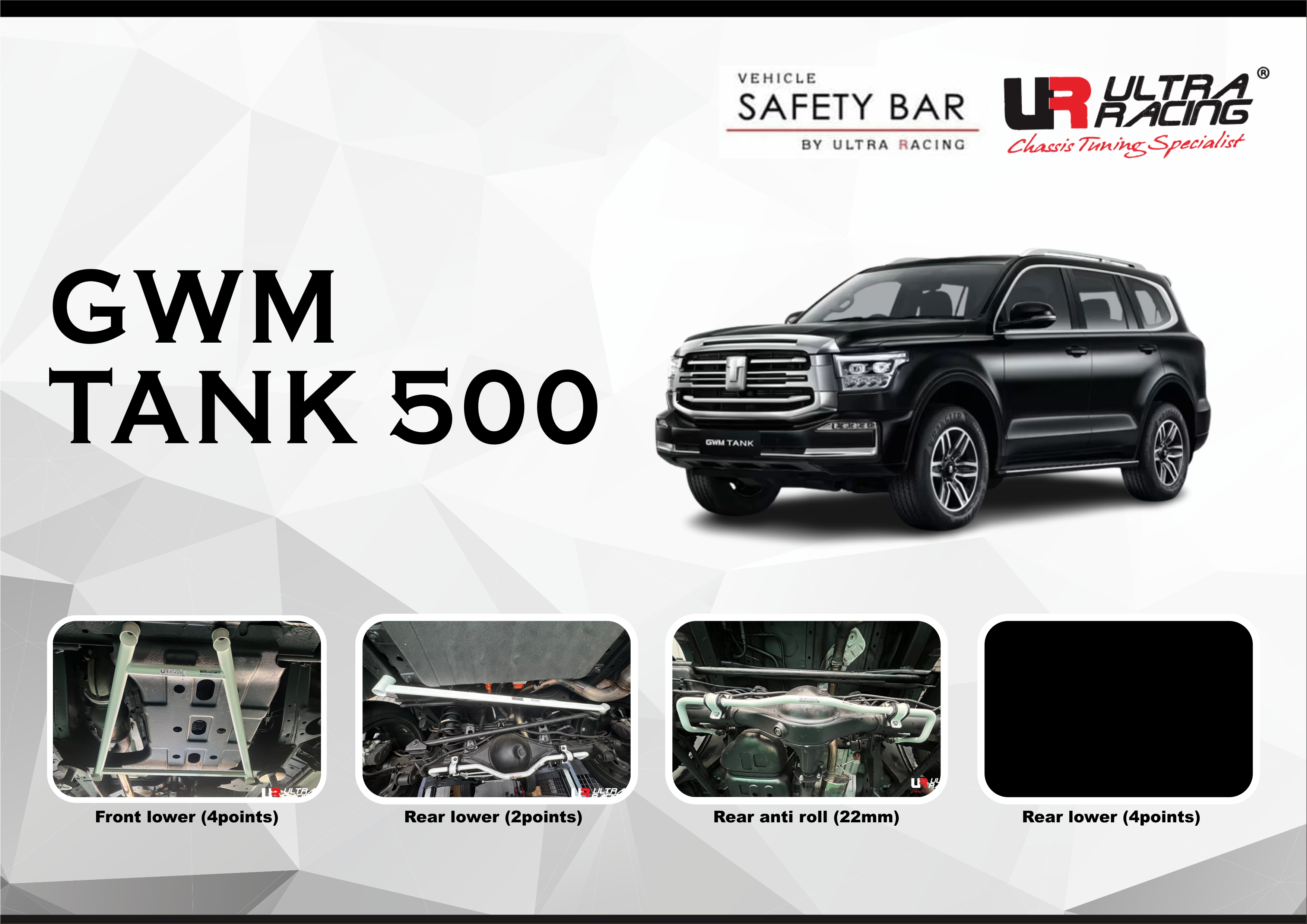 ULTRA RACING STABILISER BAR GWM TANK 500