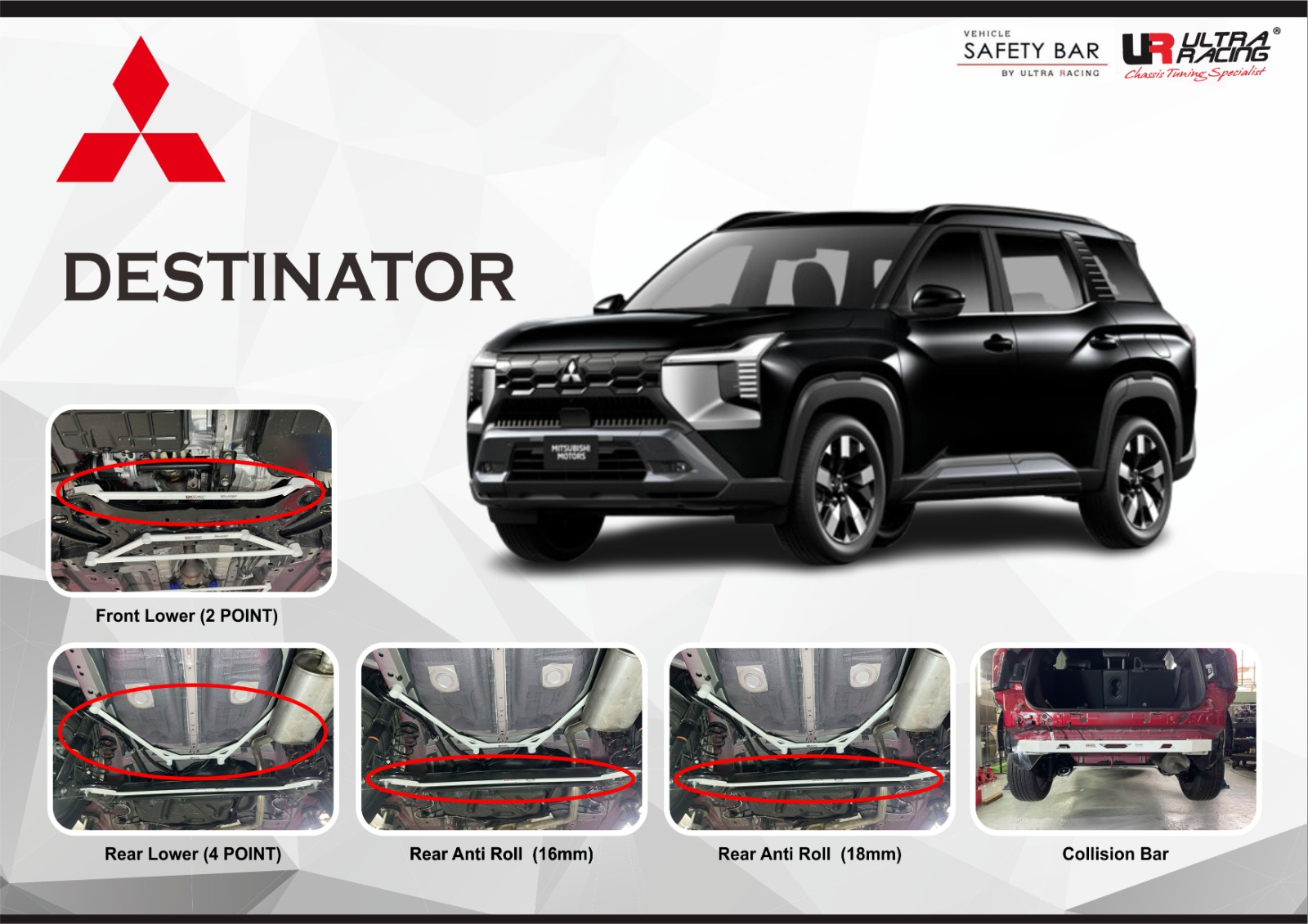 ULTRA RACING STABILISER BAR MITSUBISHI DESTINATOR