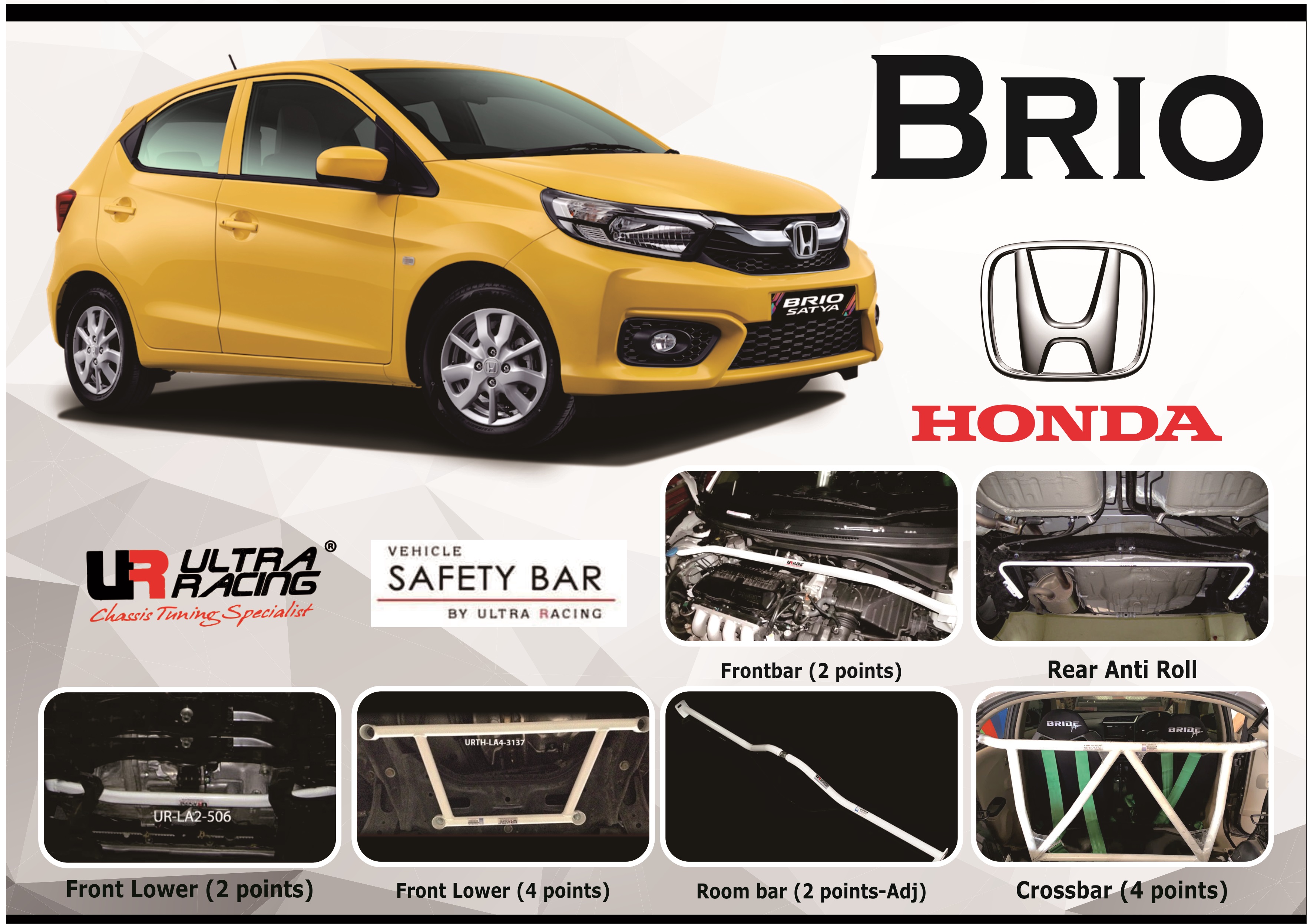 ULTRA RACING STABILISER BAR HONDA BRIO