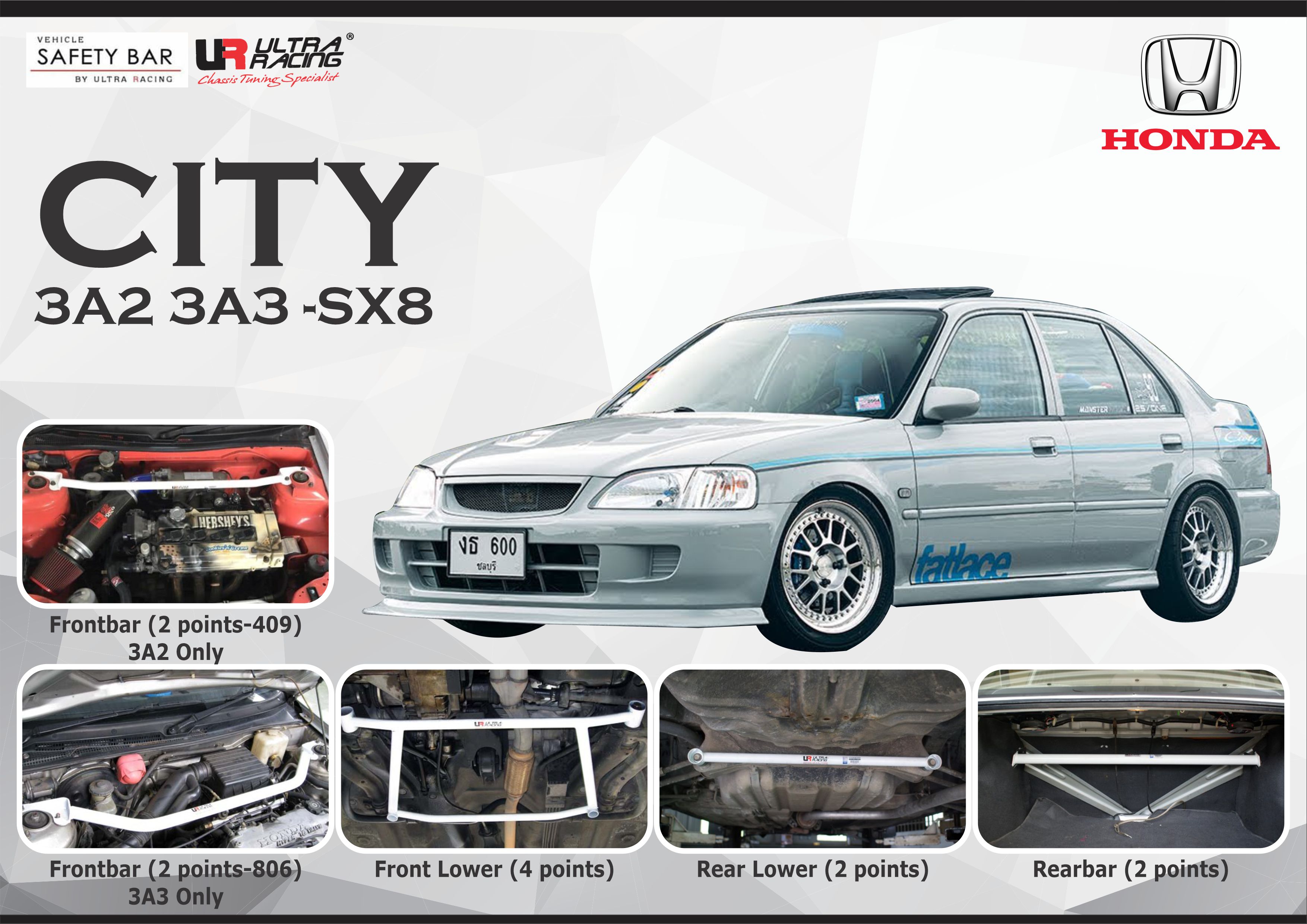 ULTRA RACING STABILISER BAR HONDA CITY Z 