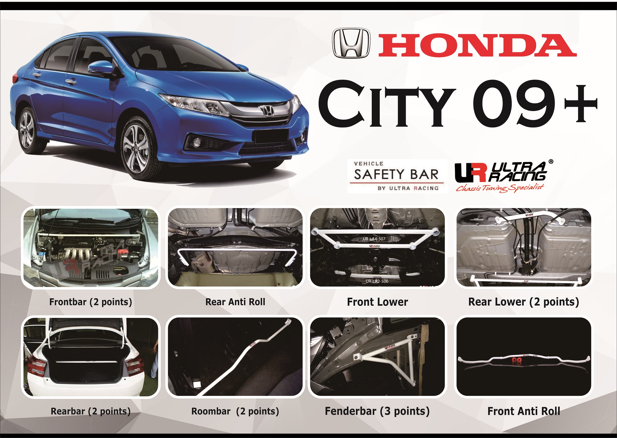 ULTRA RACING STABILISER BAR HONDA CITY 09+