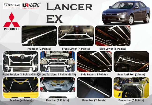 ULTRA RACING STABILISER BAR MITSUBISHI Lancer EX 1.5/ GT 2.0 07+