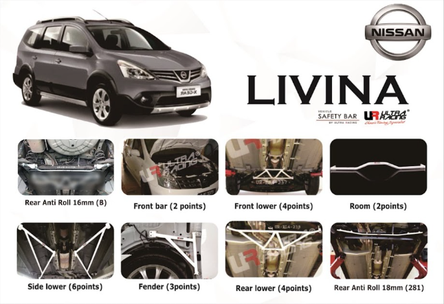 ULTRA RACING STABILISER BAR NISSAN GRAND Livina