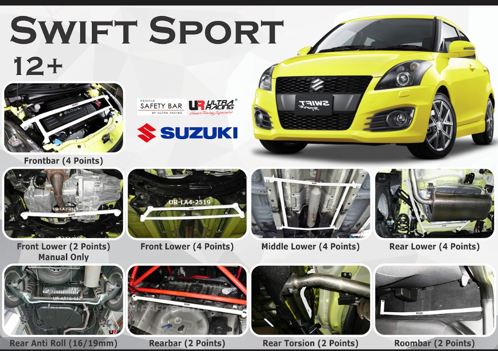 ULTRA RACING STABILISER BAR SUZUKI SWIFT SPORT 12+