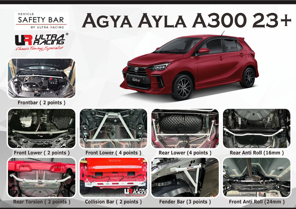 ULTRA RACING STABILISER BAR TOYOTA ALL NEW AGYA