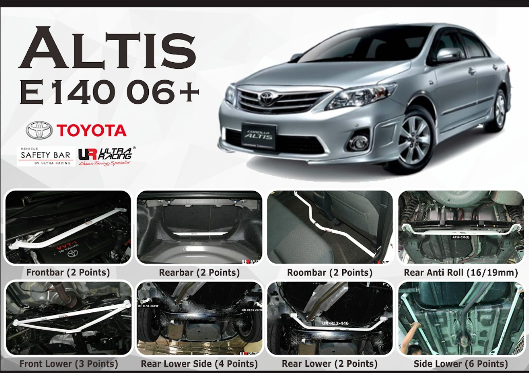ULTRA RACING STABILISER BAR TOYOTA ALTIS 08+