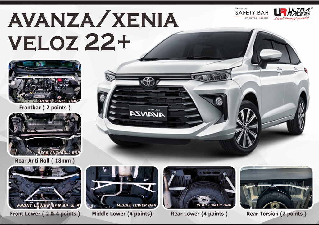 ULTRA RACING STABILISER BAR TOYOTA AVANZA 22+