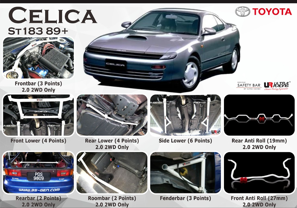 ULTRA RACING STABILISER BAR TOYOTA CELICA 91+