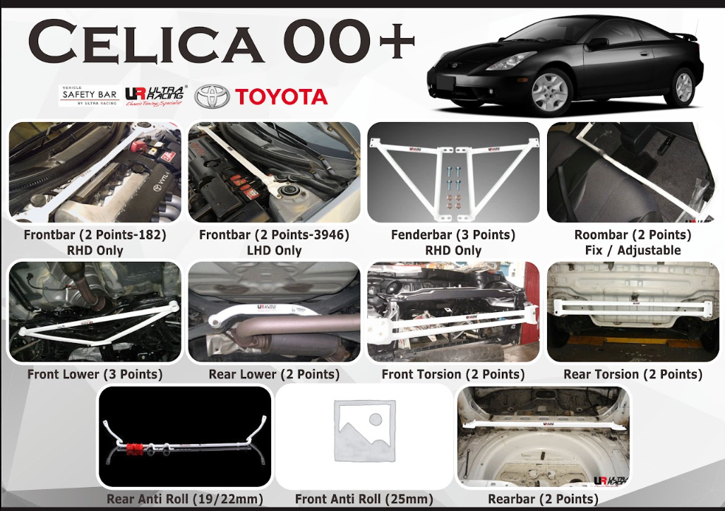 ULTRA RACING STABILISER BAR TOYOTA CELICA 00+