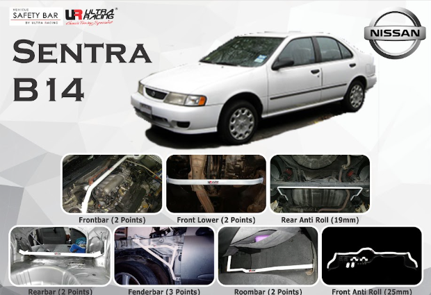 ULTRA RACING STABILISER BAR NISSAN Sentra B14 95+