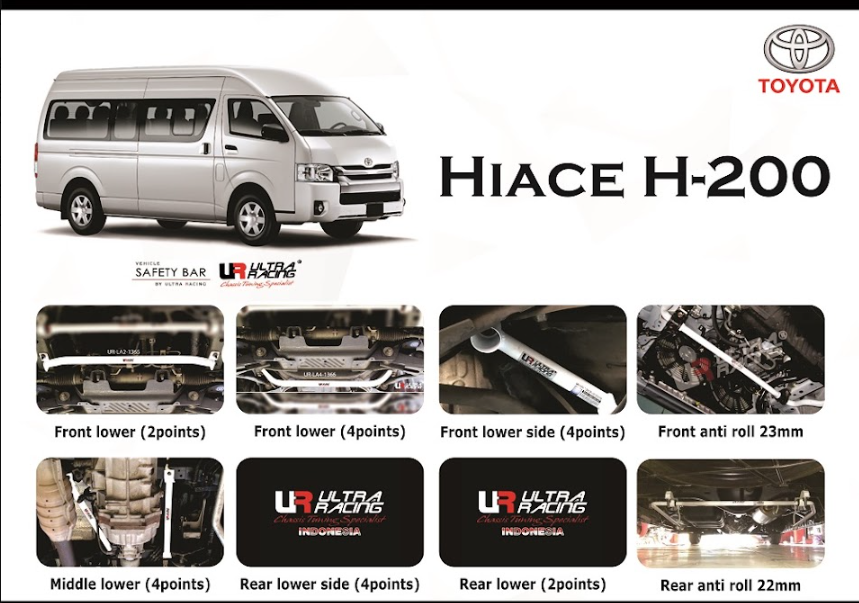 ULTRA RACING STABILISER BAR TOYOTA HIACE COMMUTER