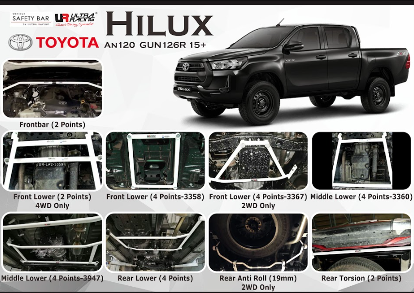 ULTRA RACING STABILISER BAR TOYOTA HILUX REVO 16+